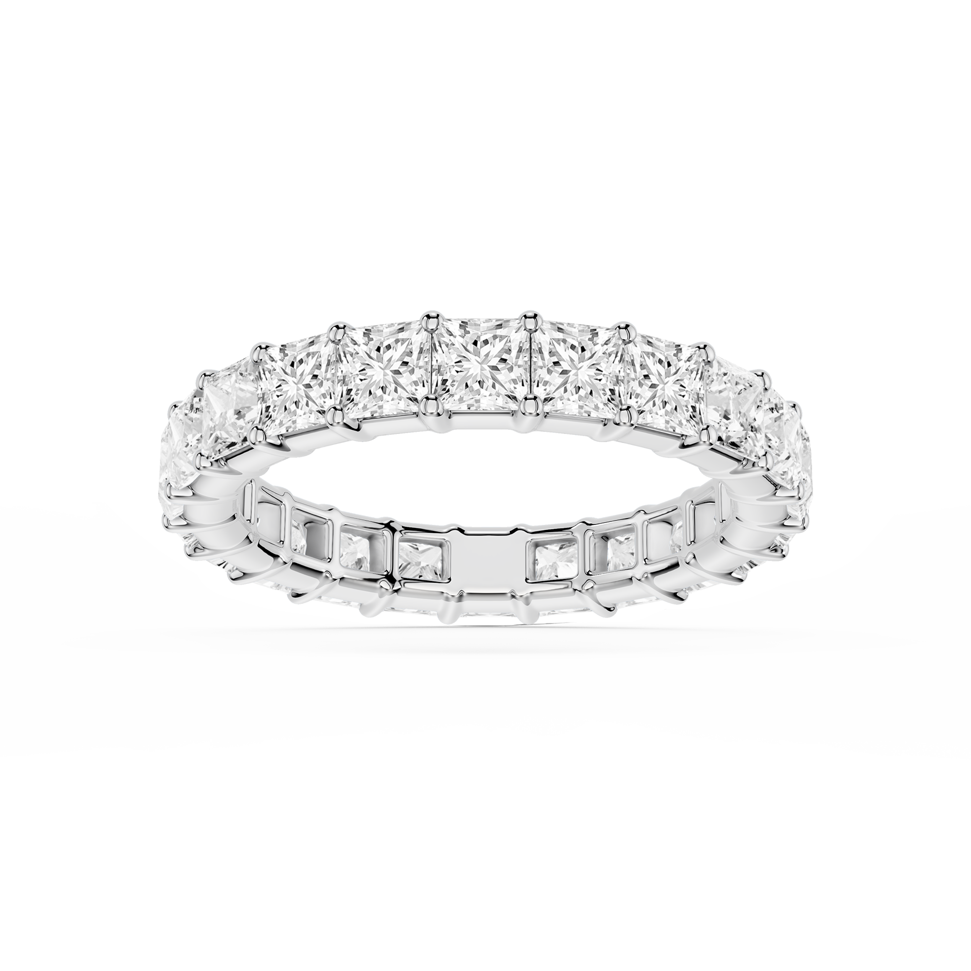 Lovea Frieda Eternity Ring Prinzessschliff – Weißgold
