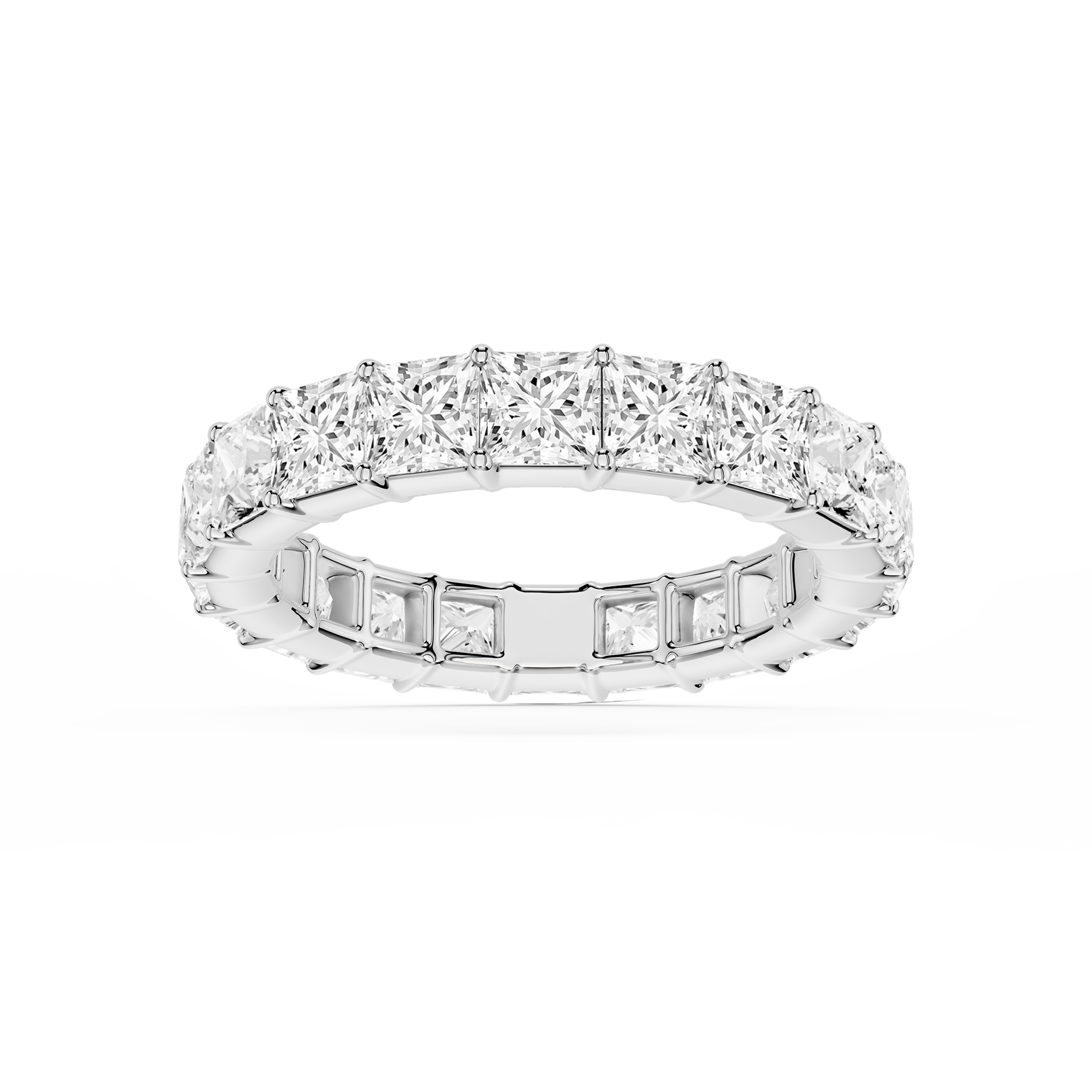 Lovea Frieda Eternity Ring Prinzessschliff – Weißgold