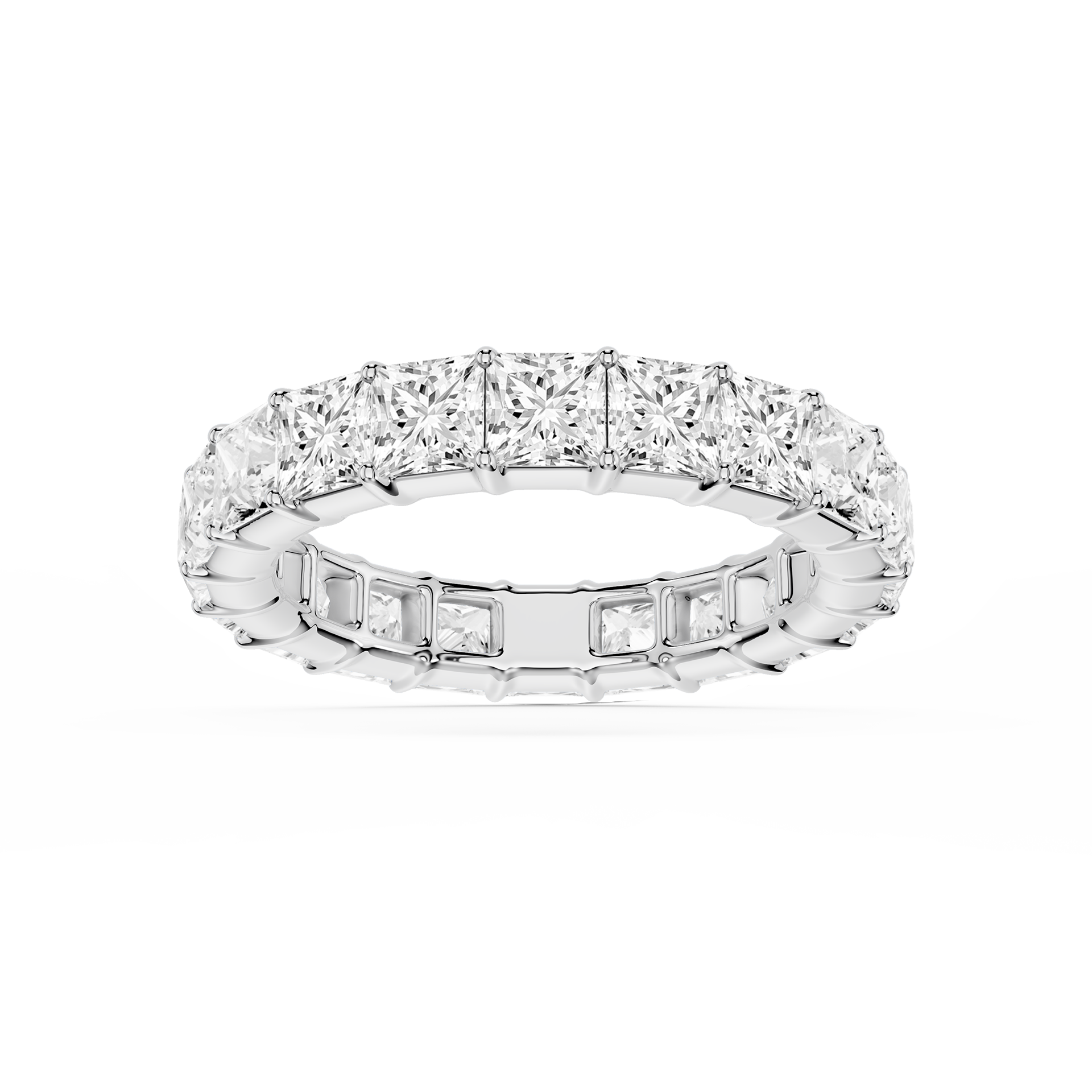 Lovea Frieda Eternity Ring Prinzessschliff – Weißgold
