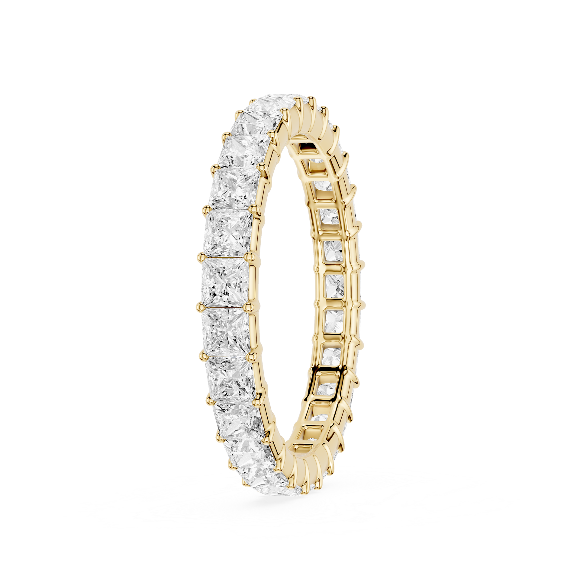 Lovea Frieda Eternity Ring Prinzessschliff – Gelbgold