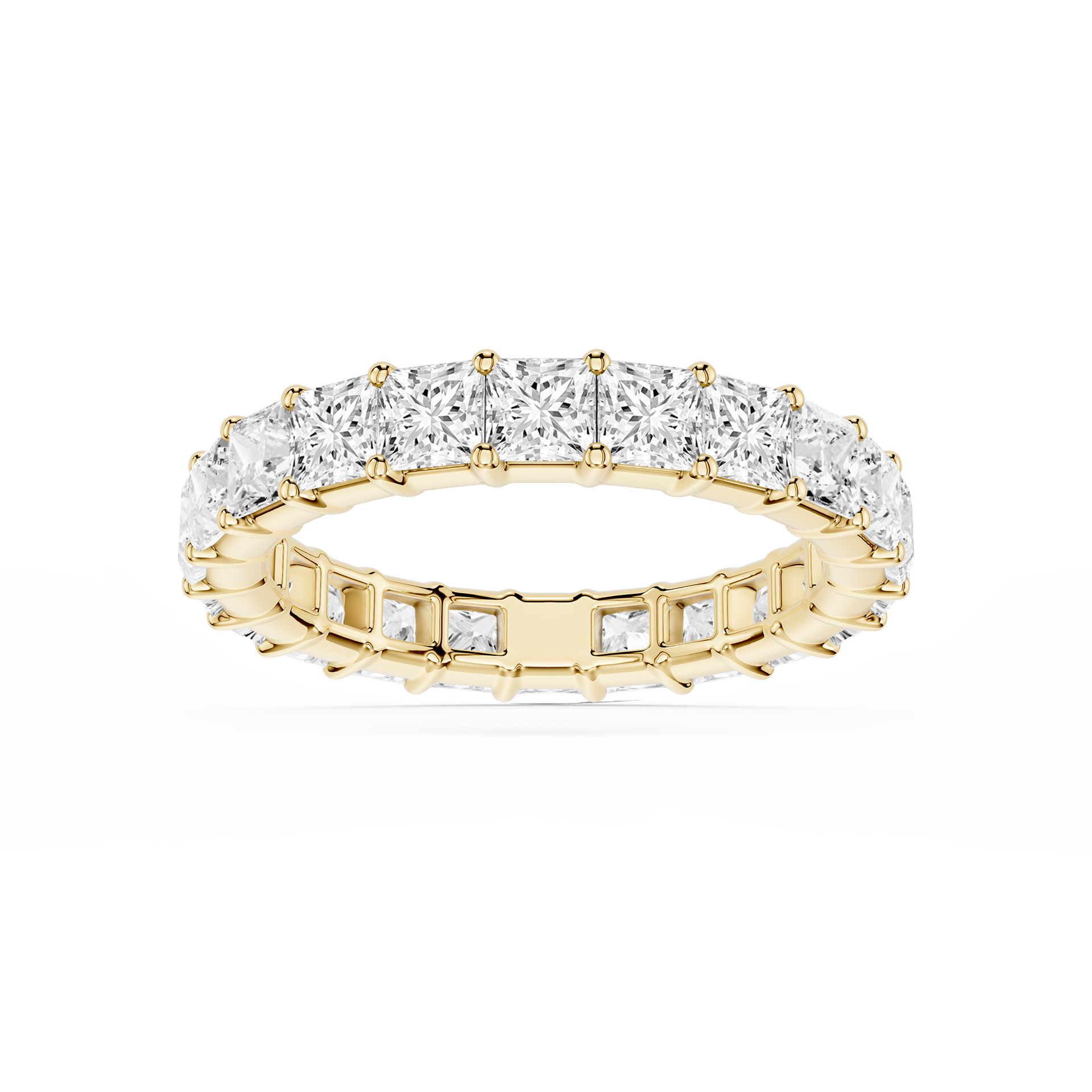 Lovea Frieda Eternity Ring Prinzessschliff – Gelbgold