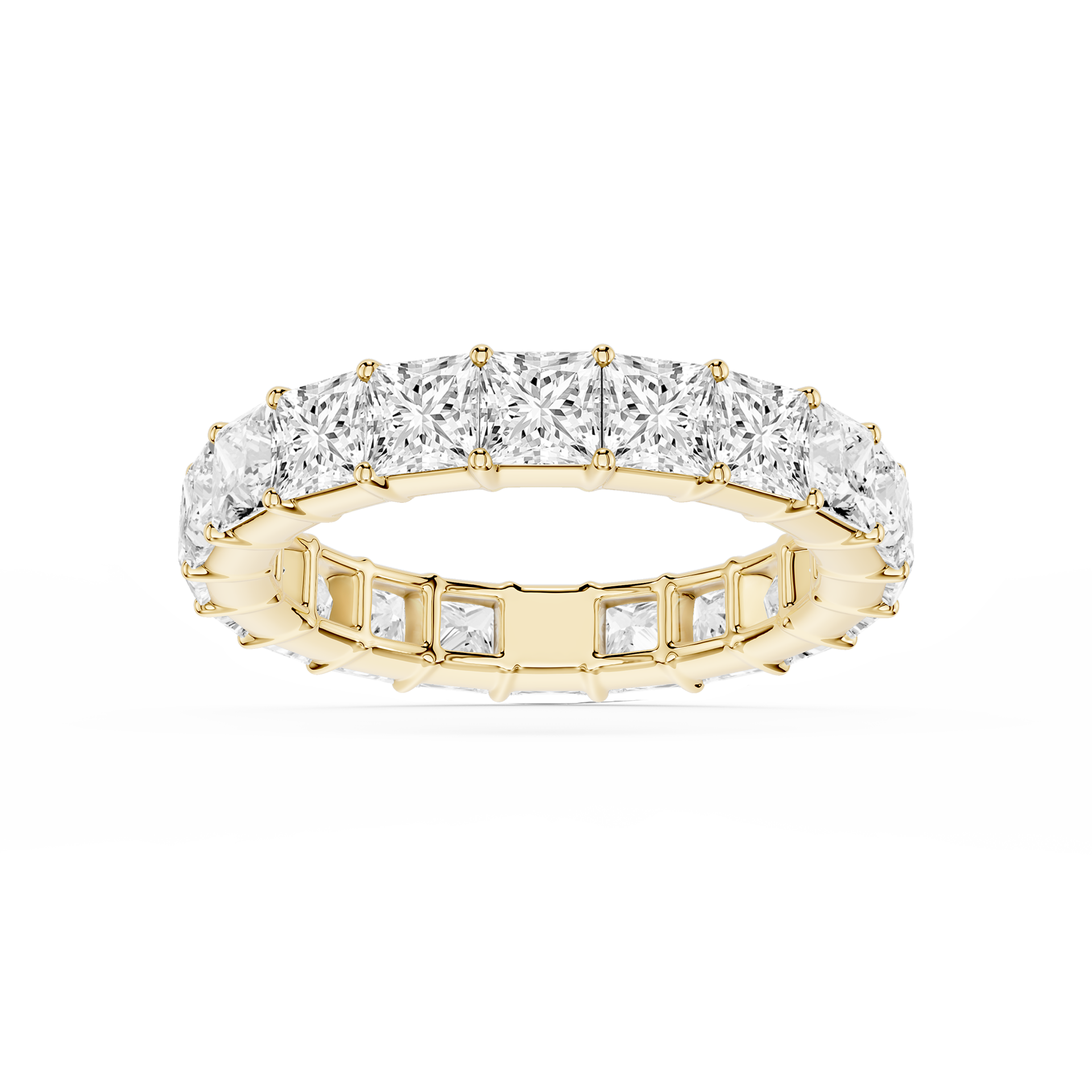 Lovea Frieda Eternity Ring Prinzessschliff – Gelbgold