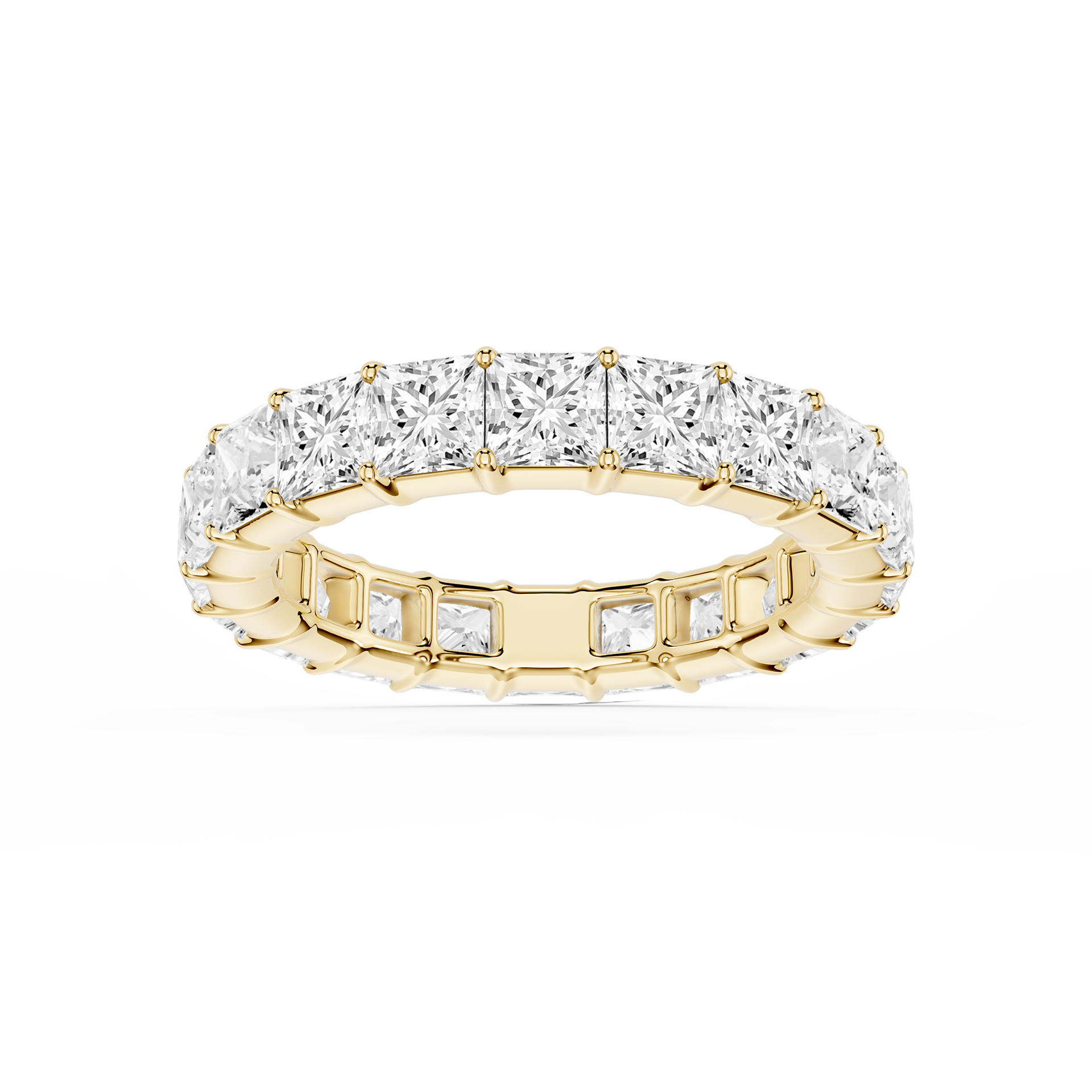 Lovea Frieda Eternity Ring Prinzessschliff – Gelbgold