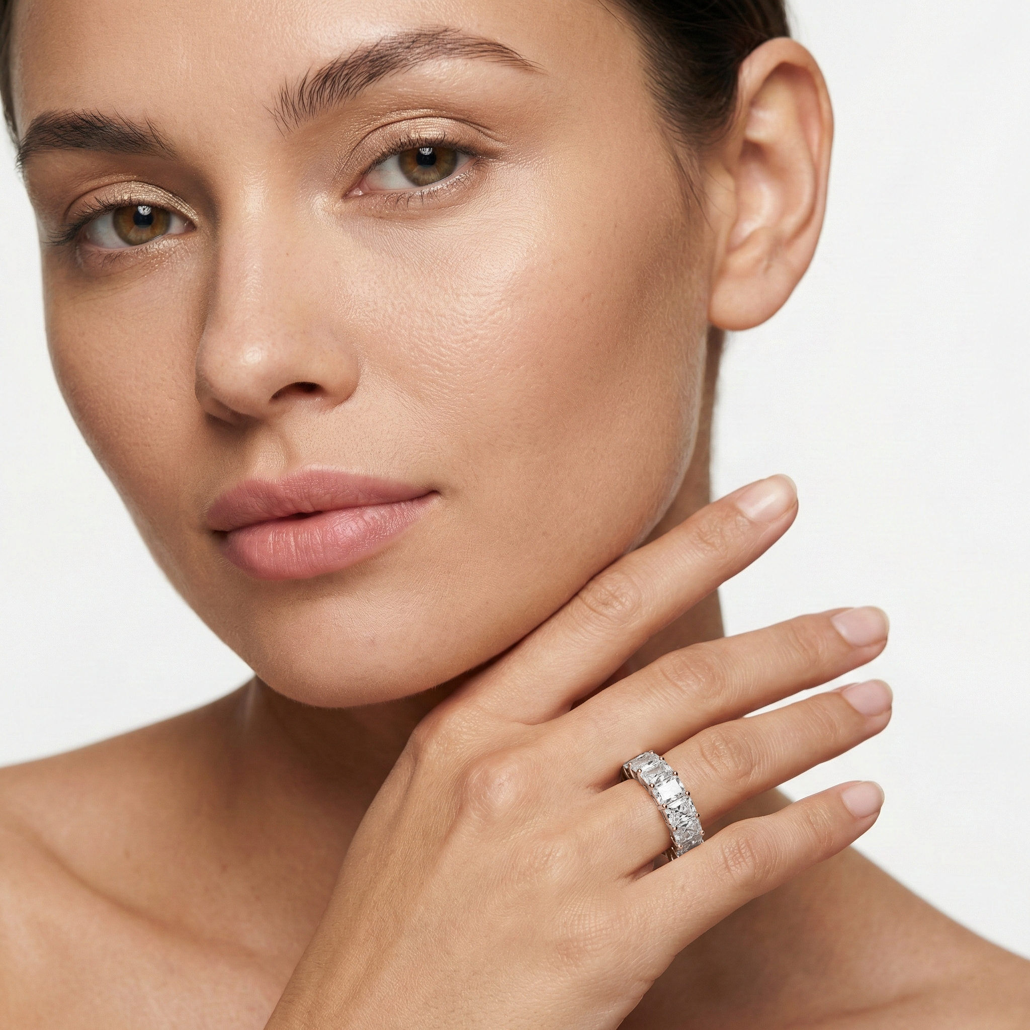 Lovea Frieda Eternity Ring Radiantschliff – Roségold