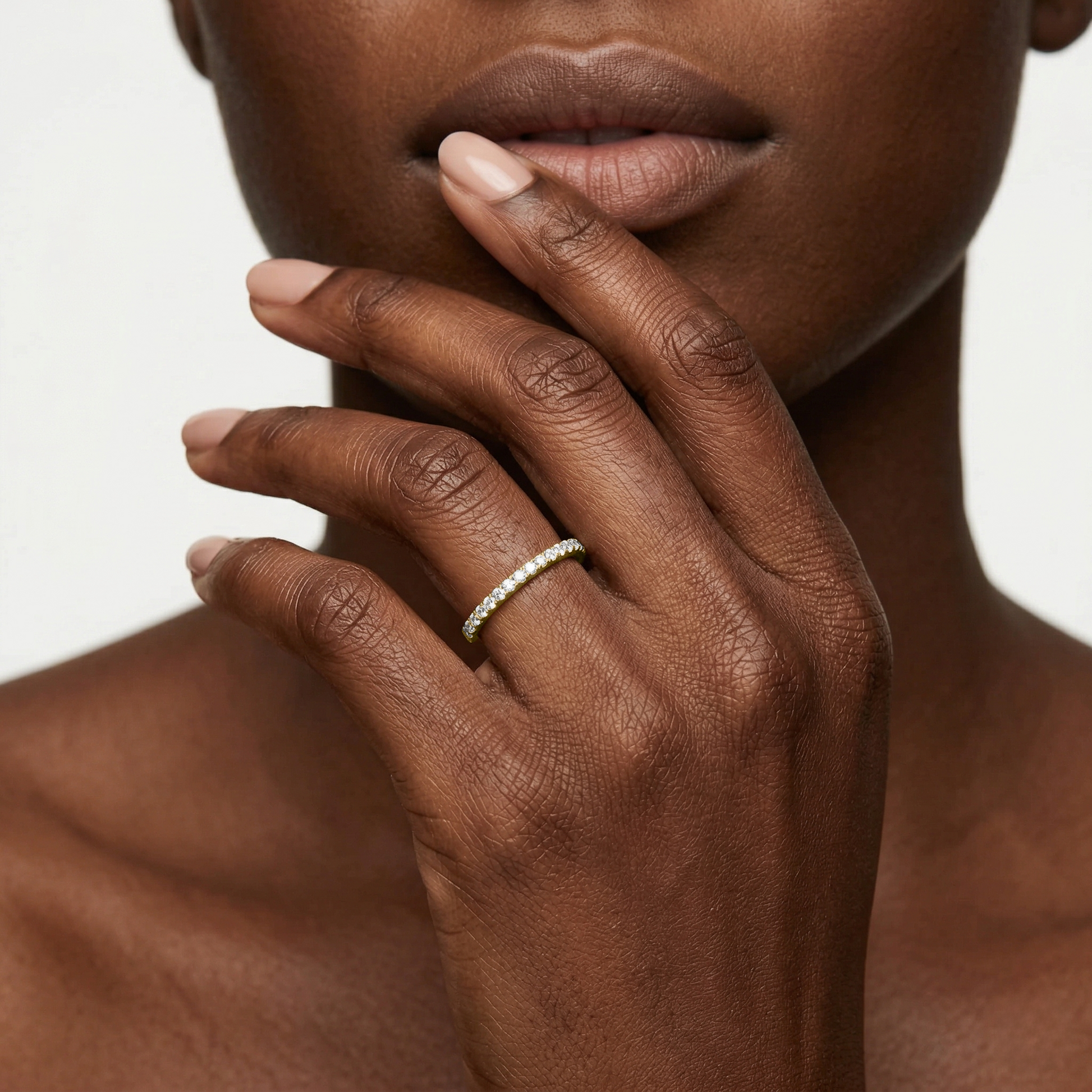 Lovea Eliana Vorsteckring – Mikropavé – Gelbgold
