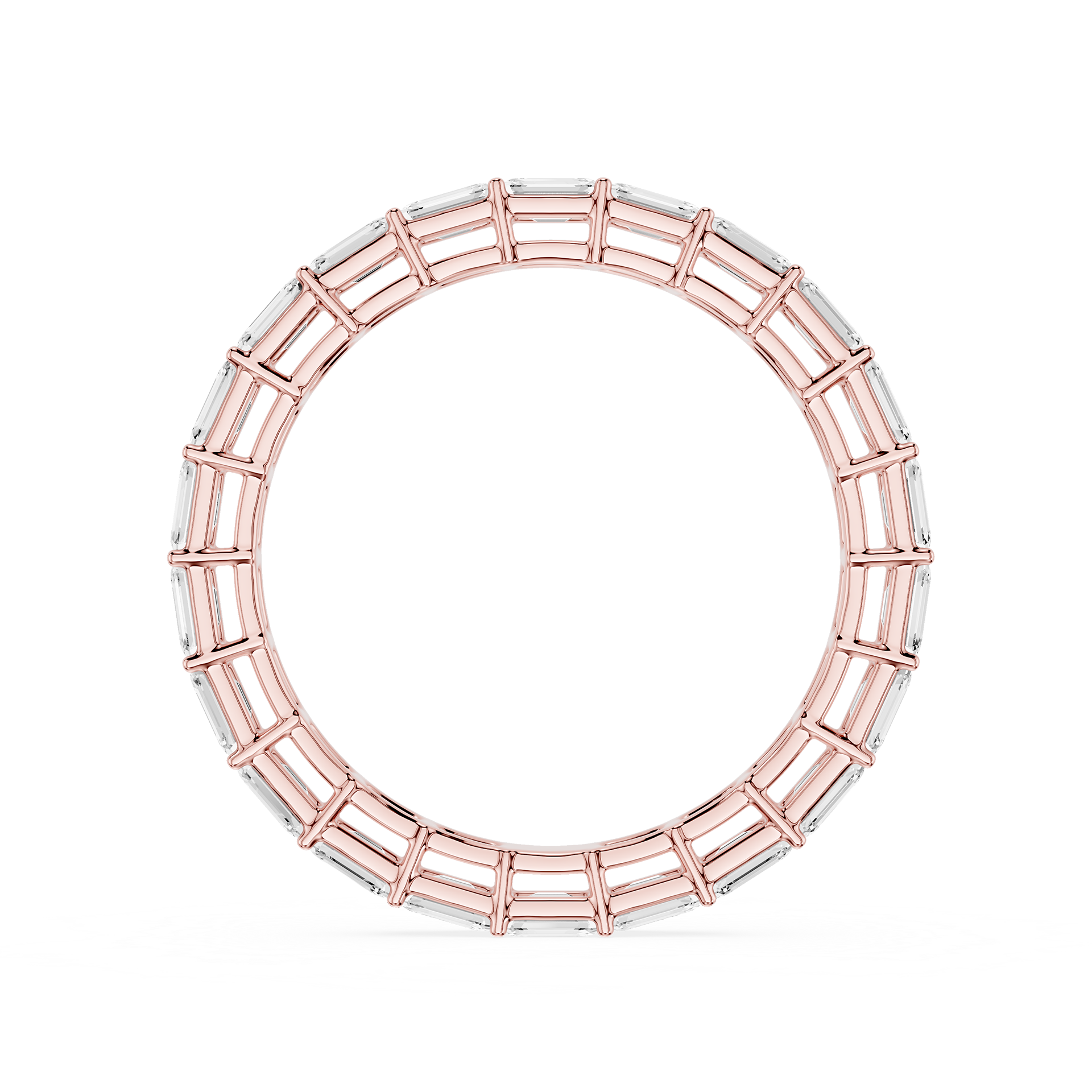 Lovea Ida Eternity Ring Smaragdschliff – Roségold
