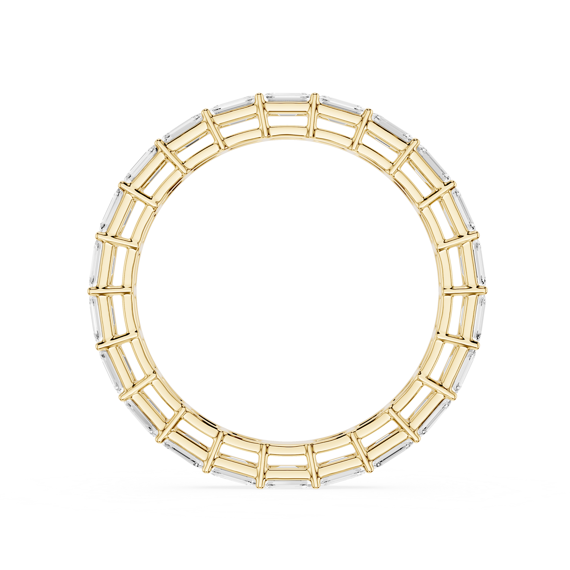 Lovea Ida Eternity Ring Smaragdschliff – Gelbgold
