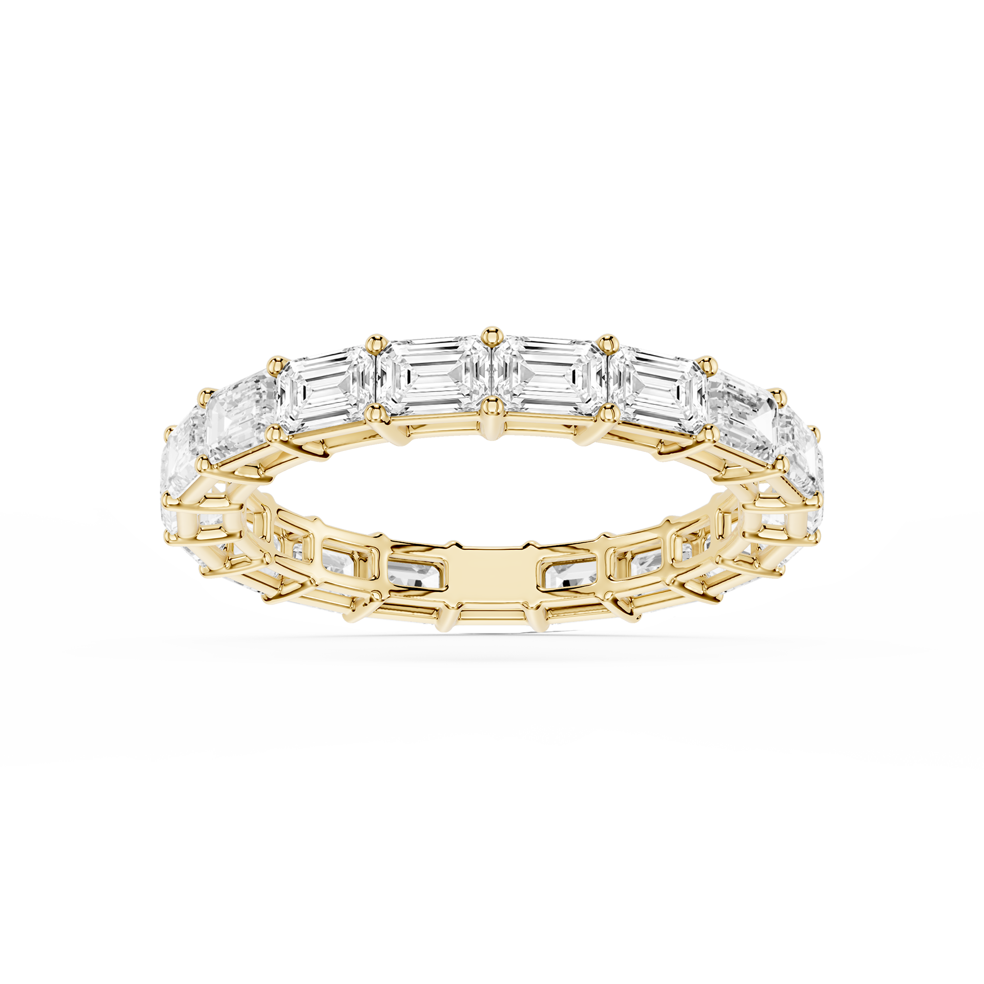 Lovea Ida Eternity Ring Smaragdschliff – Gelbgold