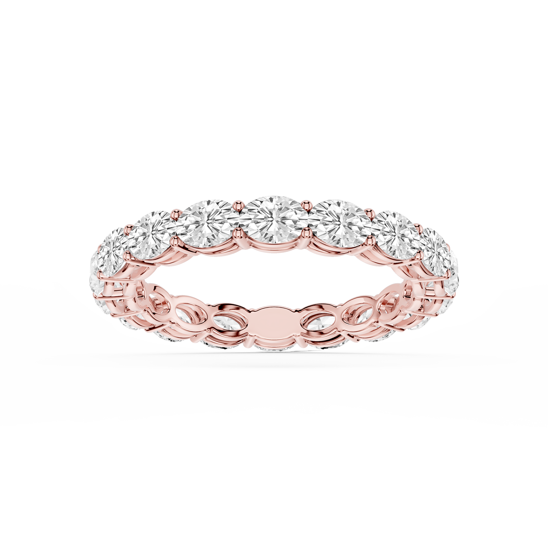 Lovea Ida Eternity Ring Ovalschliff – Roségold