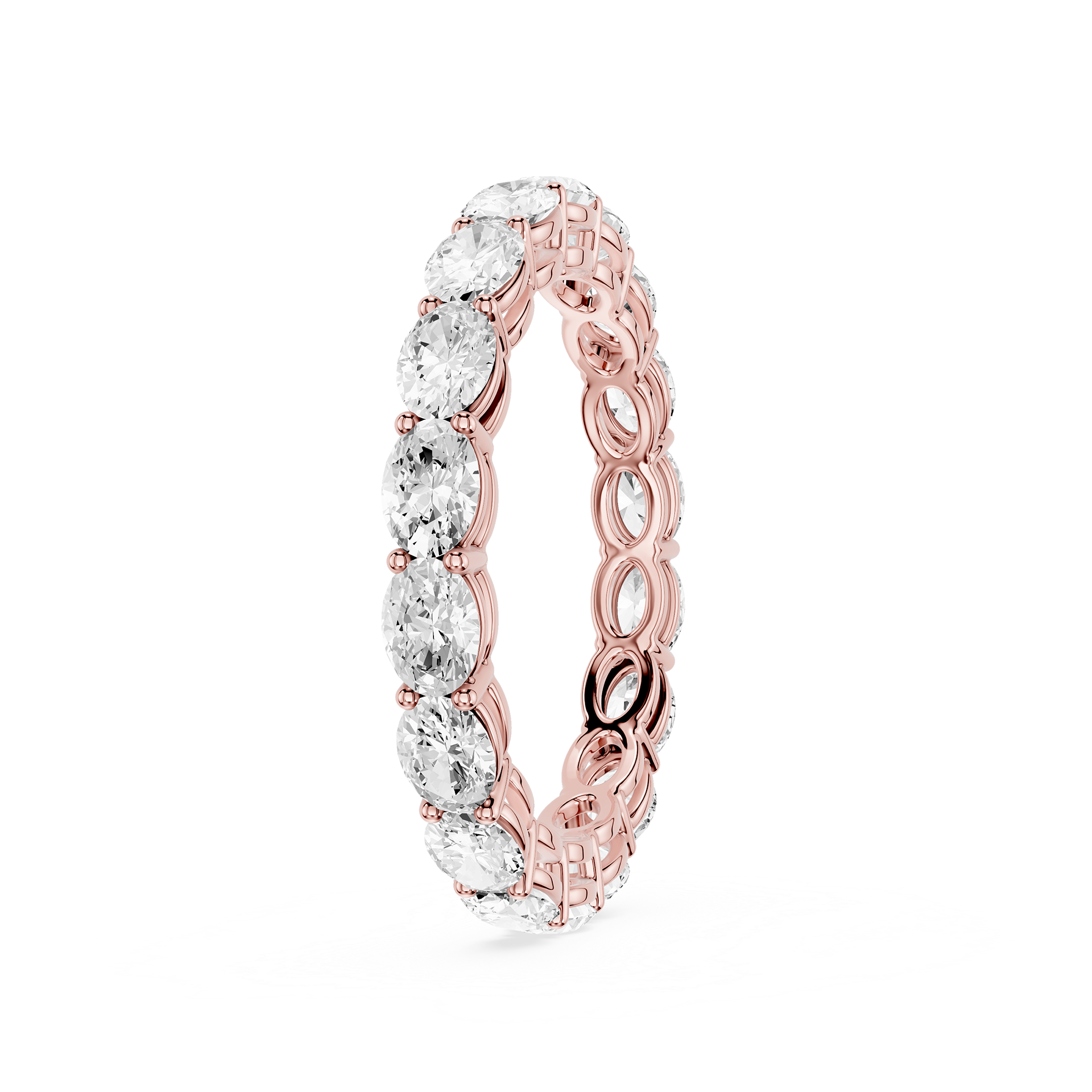 Lovea Ida Eternity Ring Ovalschliff – Roségold