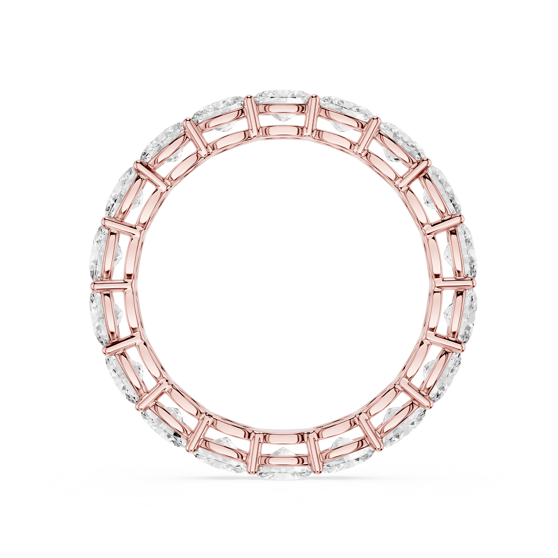 Lovea Ida Eternity Ring Ovalschliff – Roségold