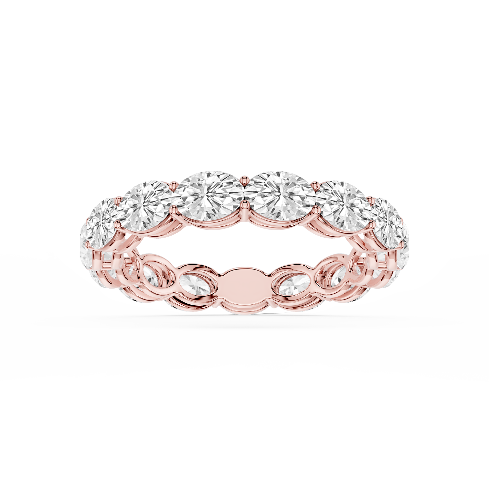Lovea Ida Eternity Ring Ovalschliff – Roségold