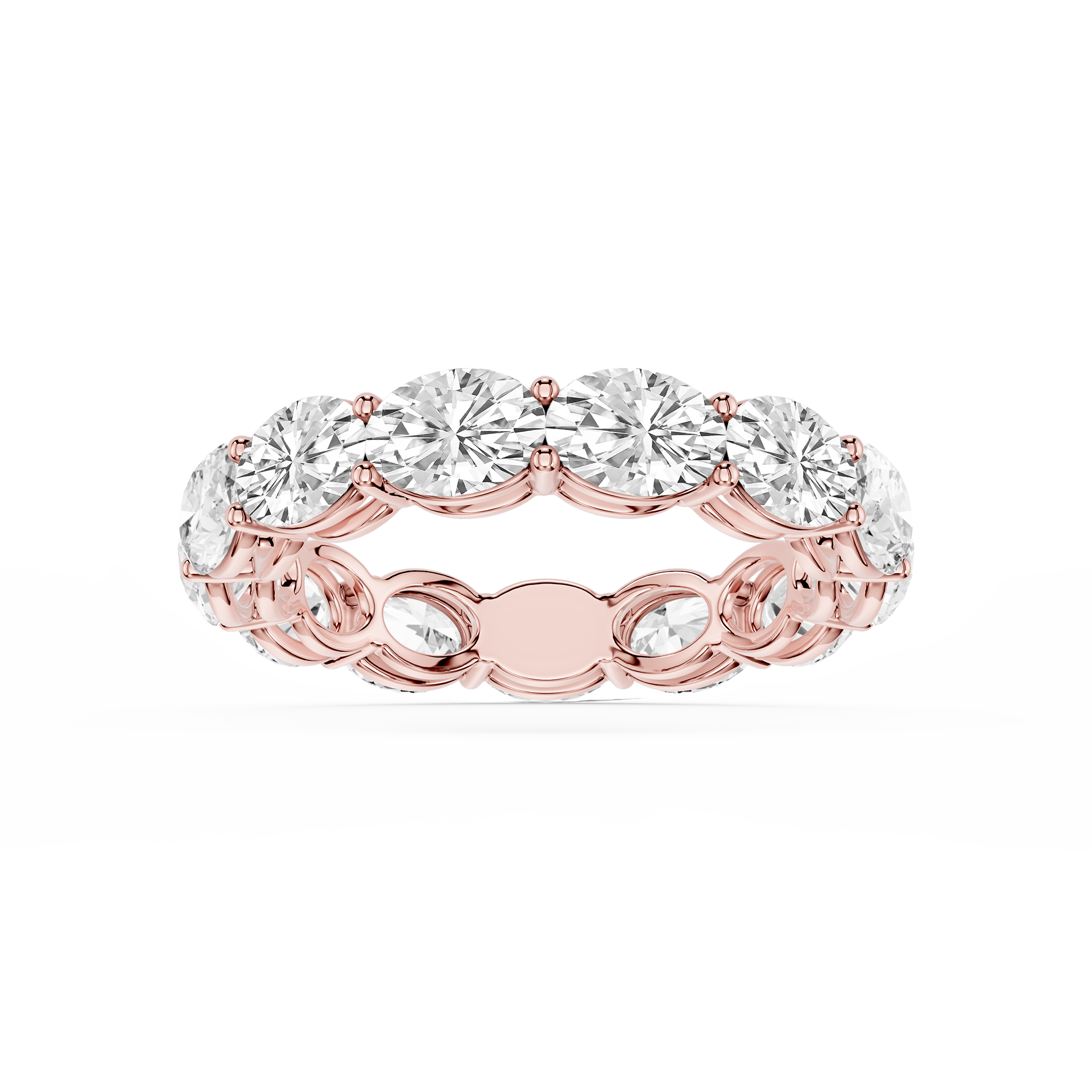 Lovea Ida Eternity Ring Ovalschliff – Roségold