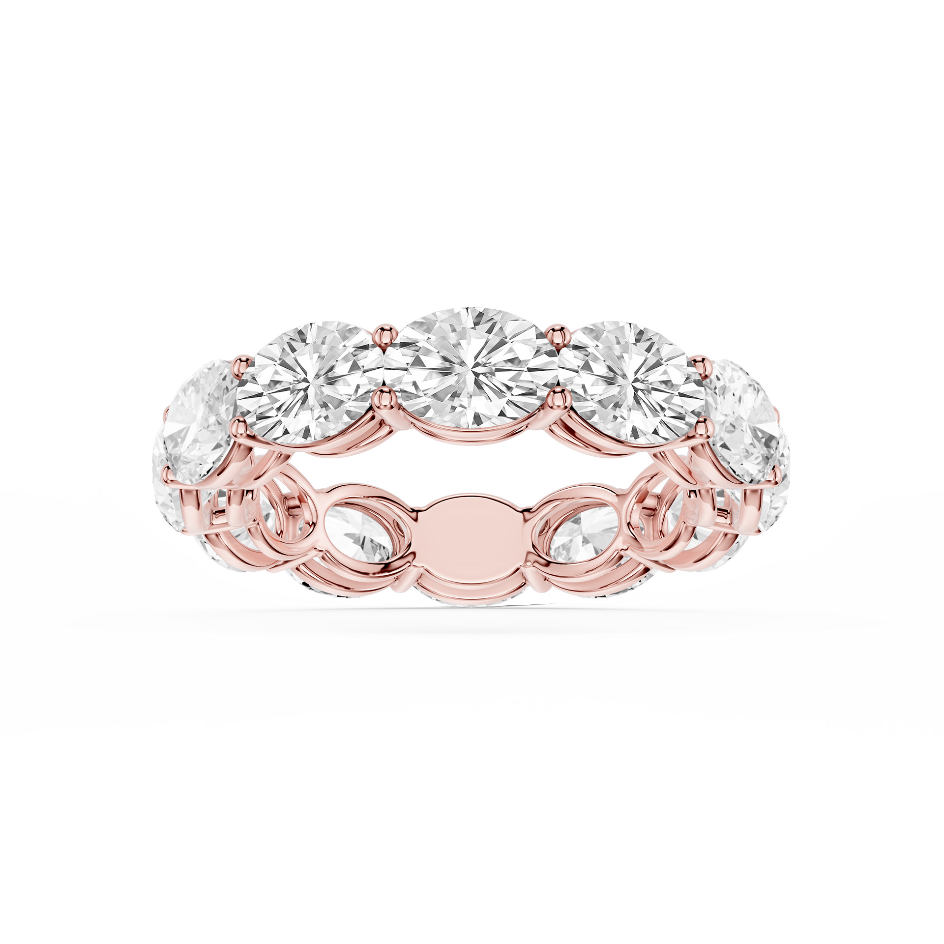Lovea Ida Eternity Ring Ovalschliff – Roségold