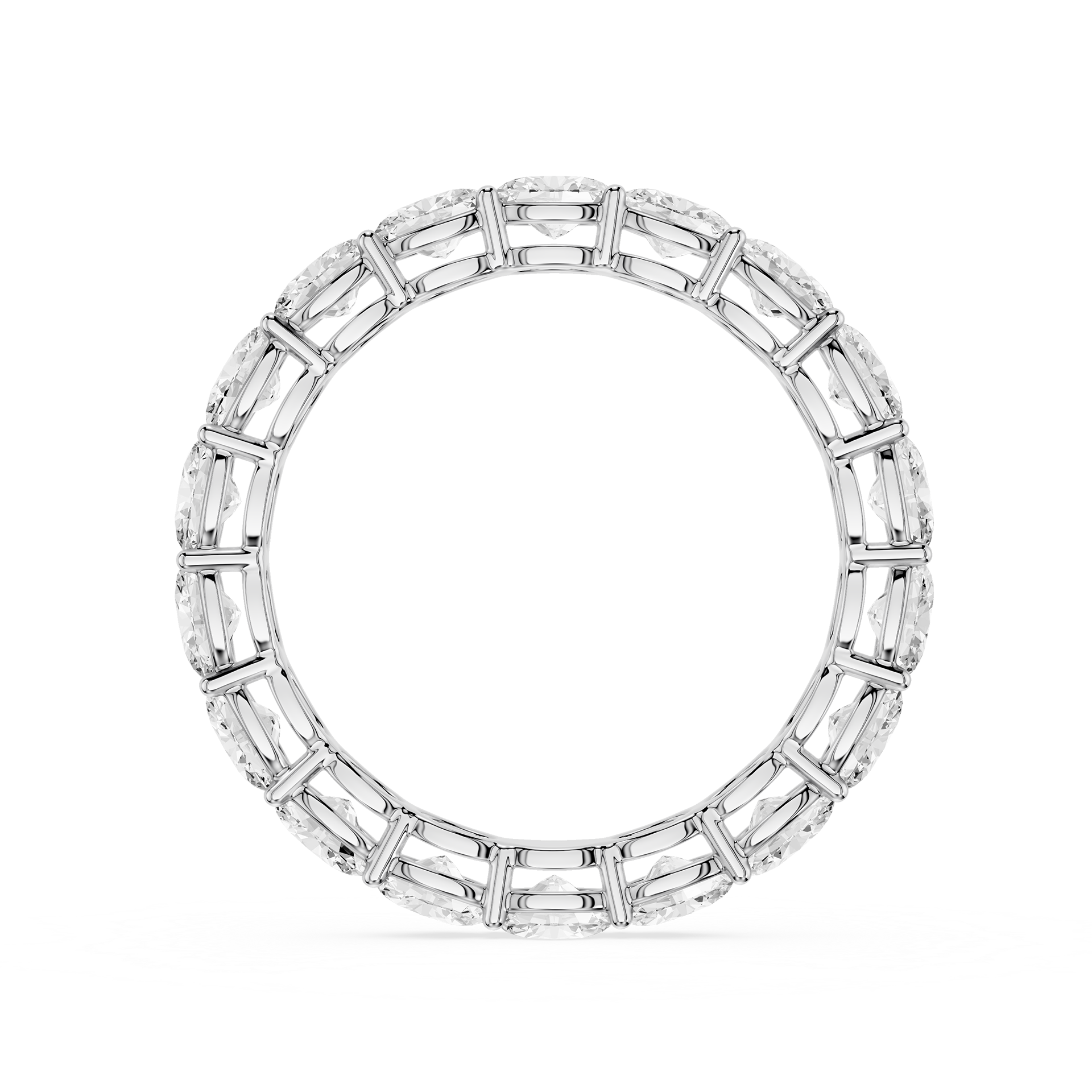 Lovea Ida Eternity Ring Ovalschliff – Weißgold