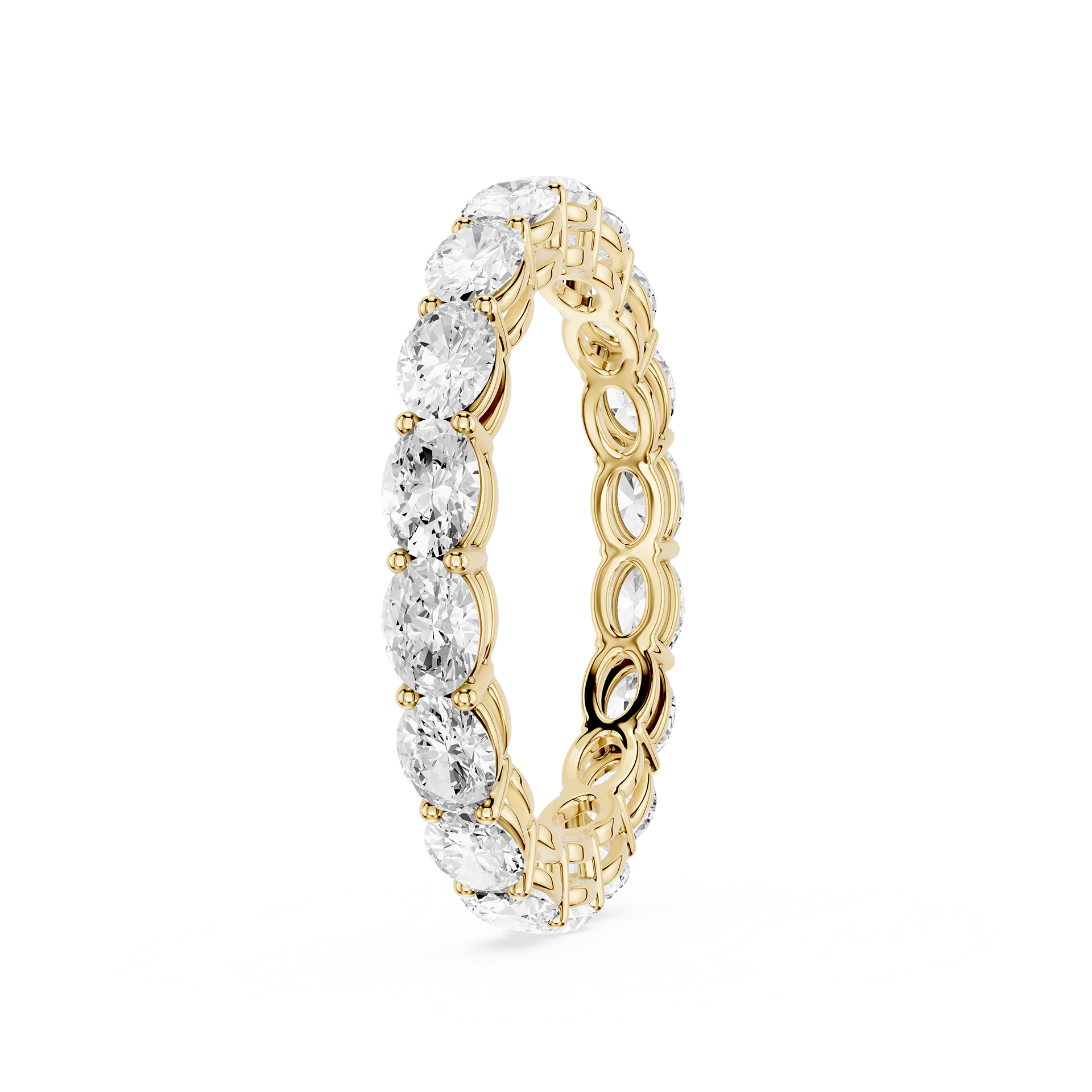 Lovea Ida Eternity Ring Ovalschliff – Gelbgold