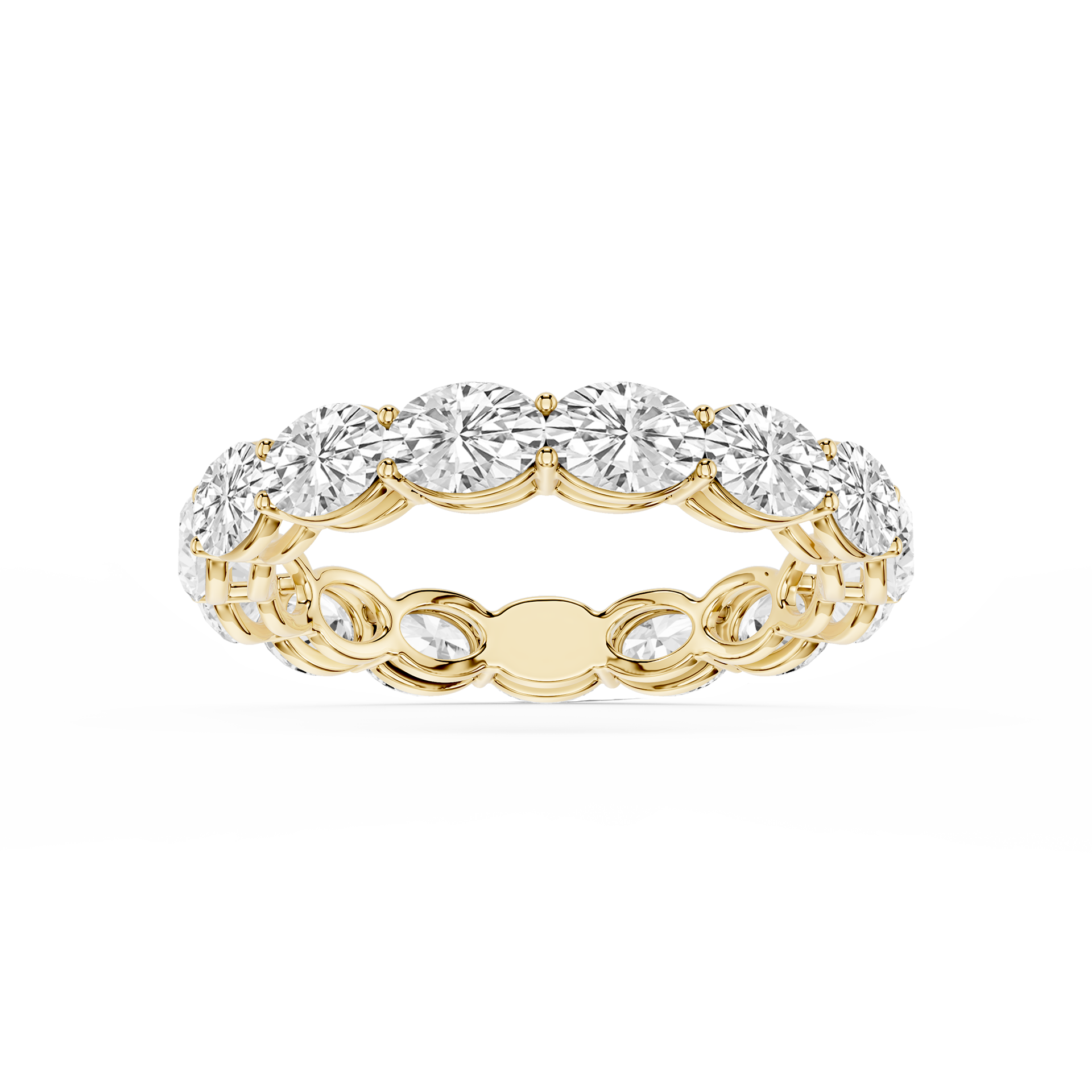 Lovea Ida Eternity Ring Ovalschliff – Gelbgold