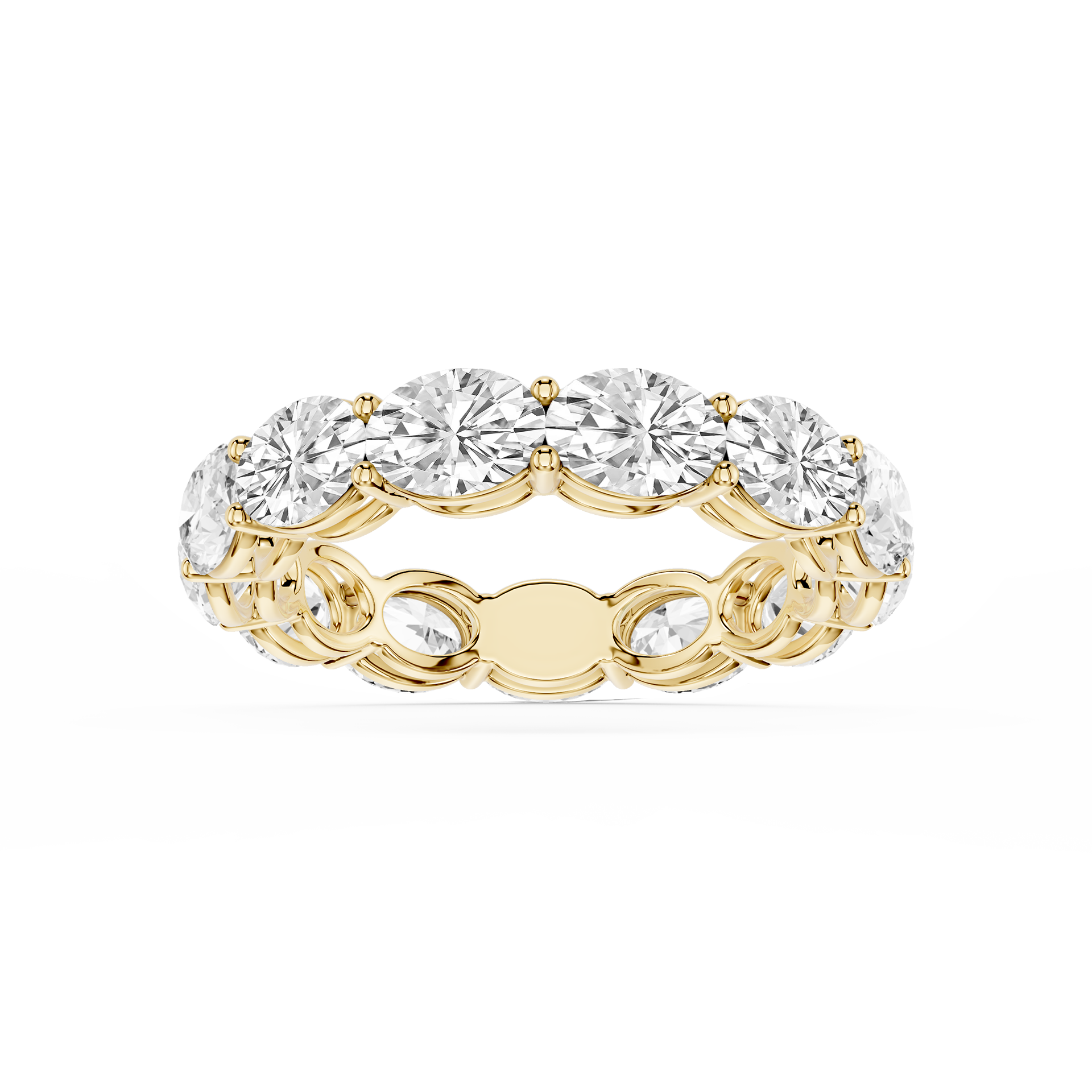 Lovea Ida Eternity Ring Ovalschliff – Gelbgold