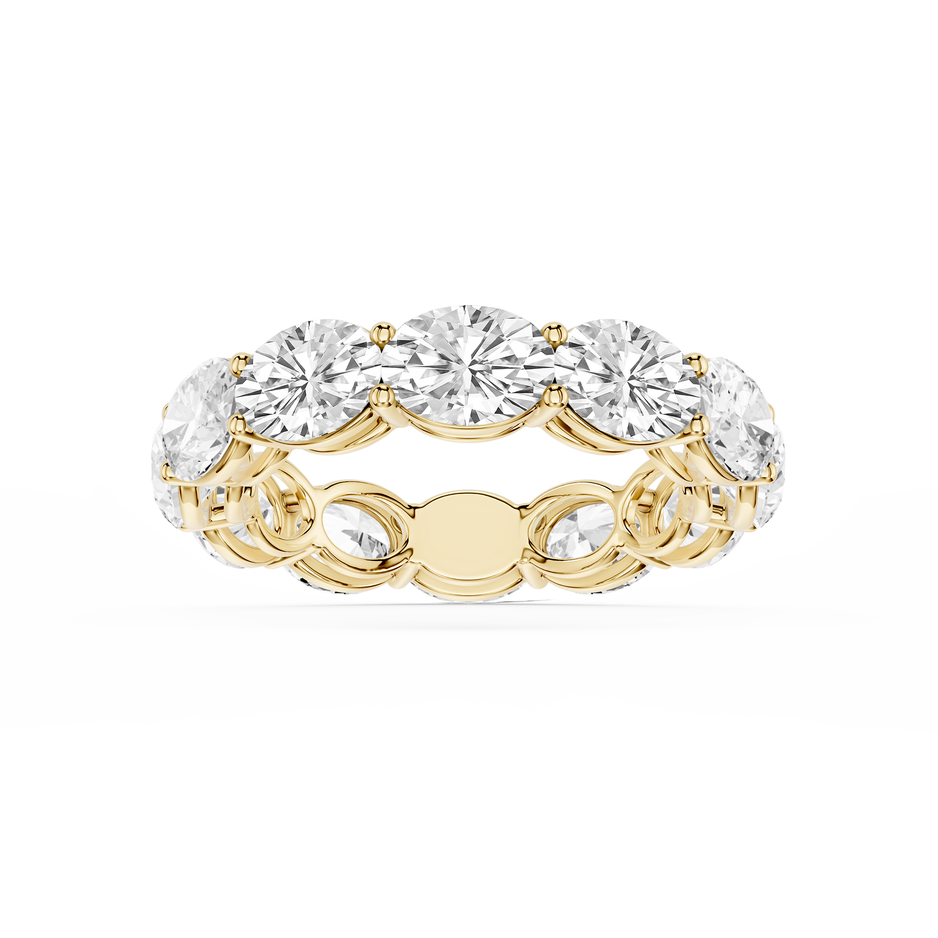 Lovea Ida Eternity Ring Ovalschliff – Gelbgold