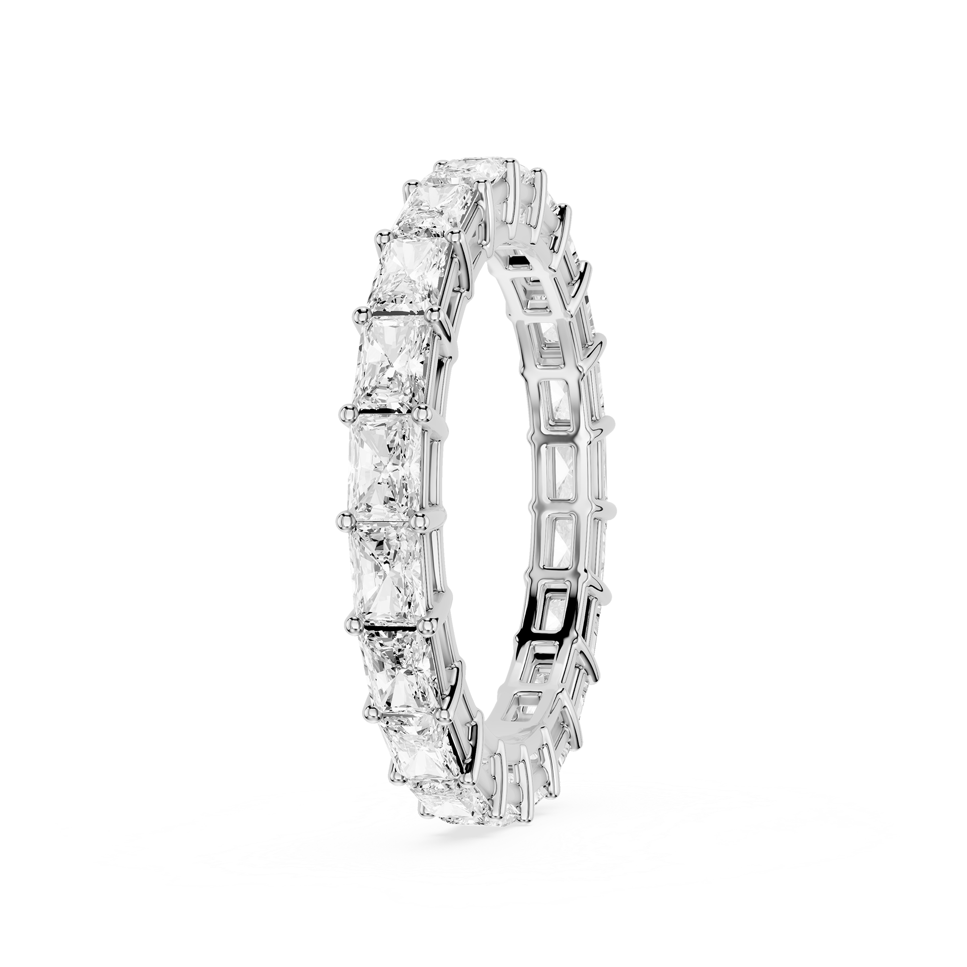 Lovea Ida Eternity Ring Radiantschliff – Weißgold