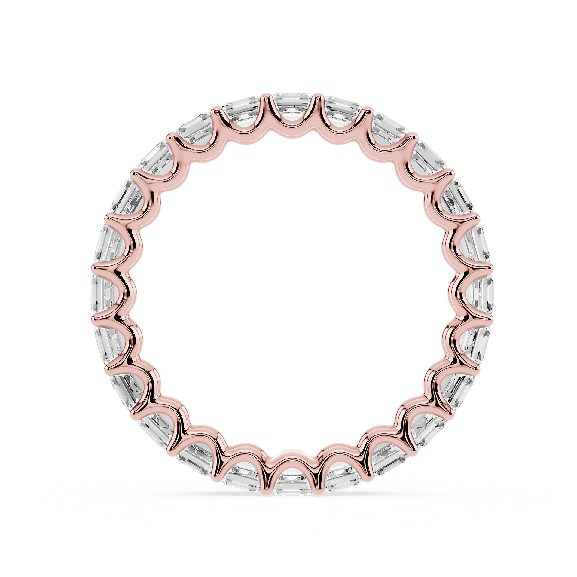 Lovea Romy Eternity Ring Asscherschliff – Roségold