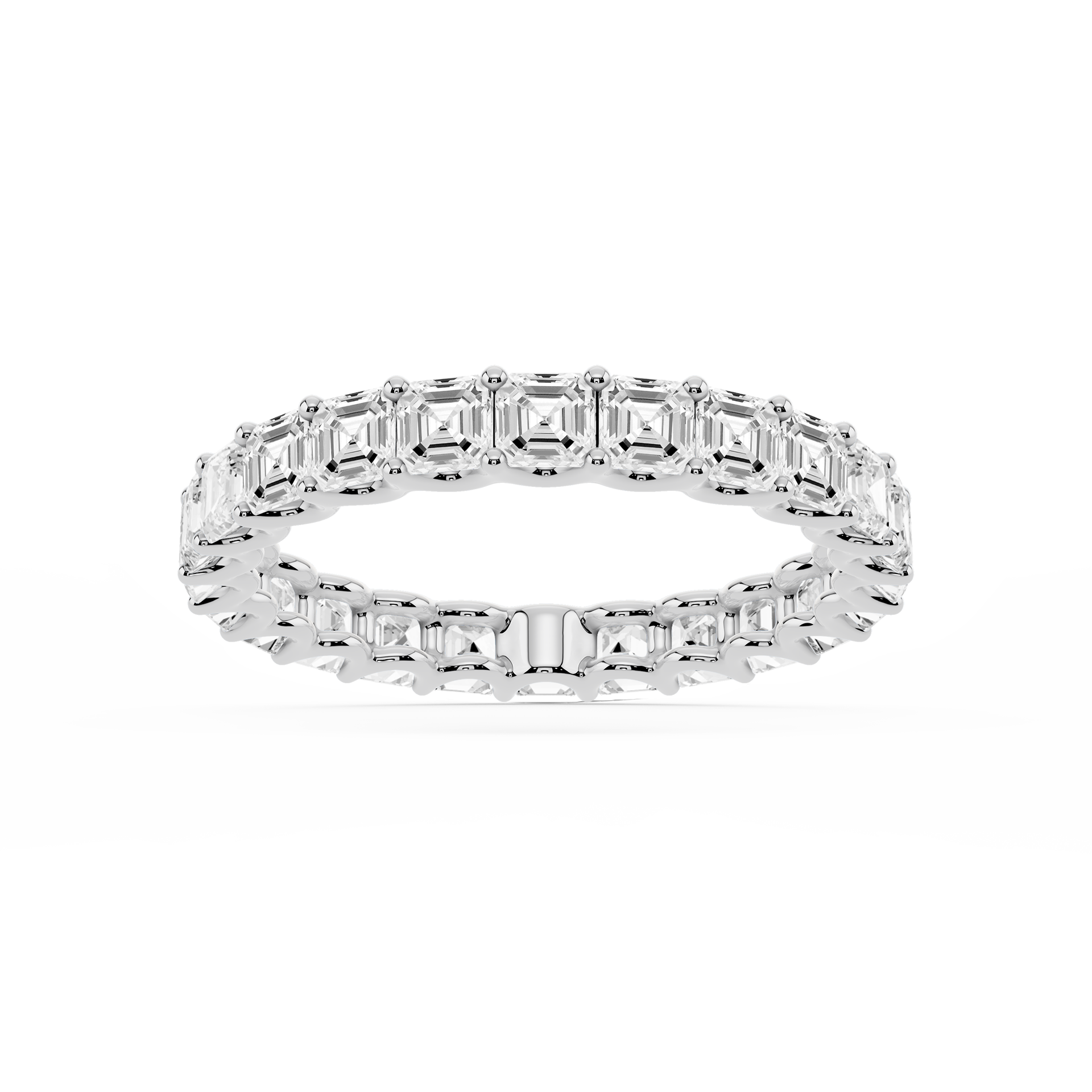 Lovea Romy Eternity Ring Asscherschliff – Weißgold