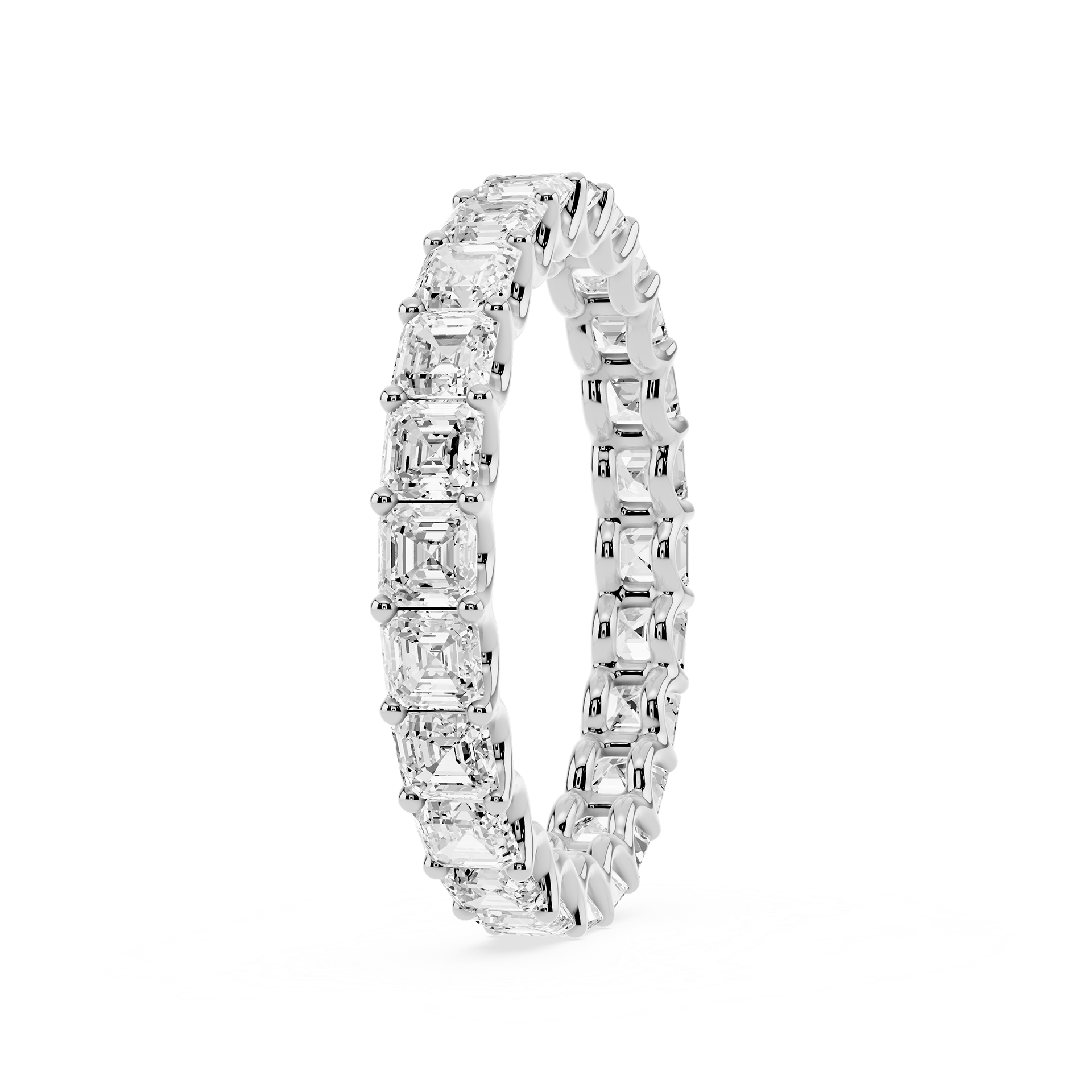 Lovea Romy Eternity Ring Asscherschliff – Weißgold