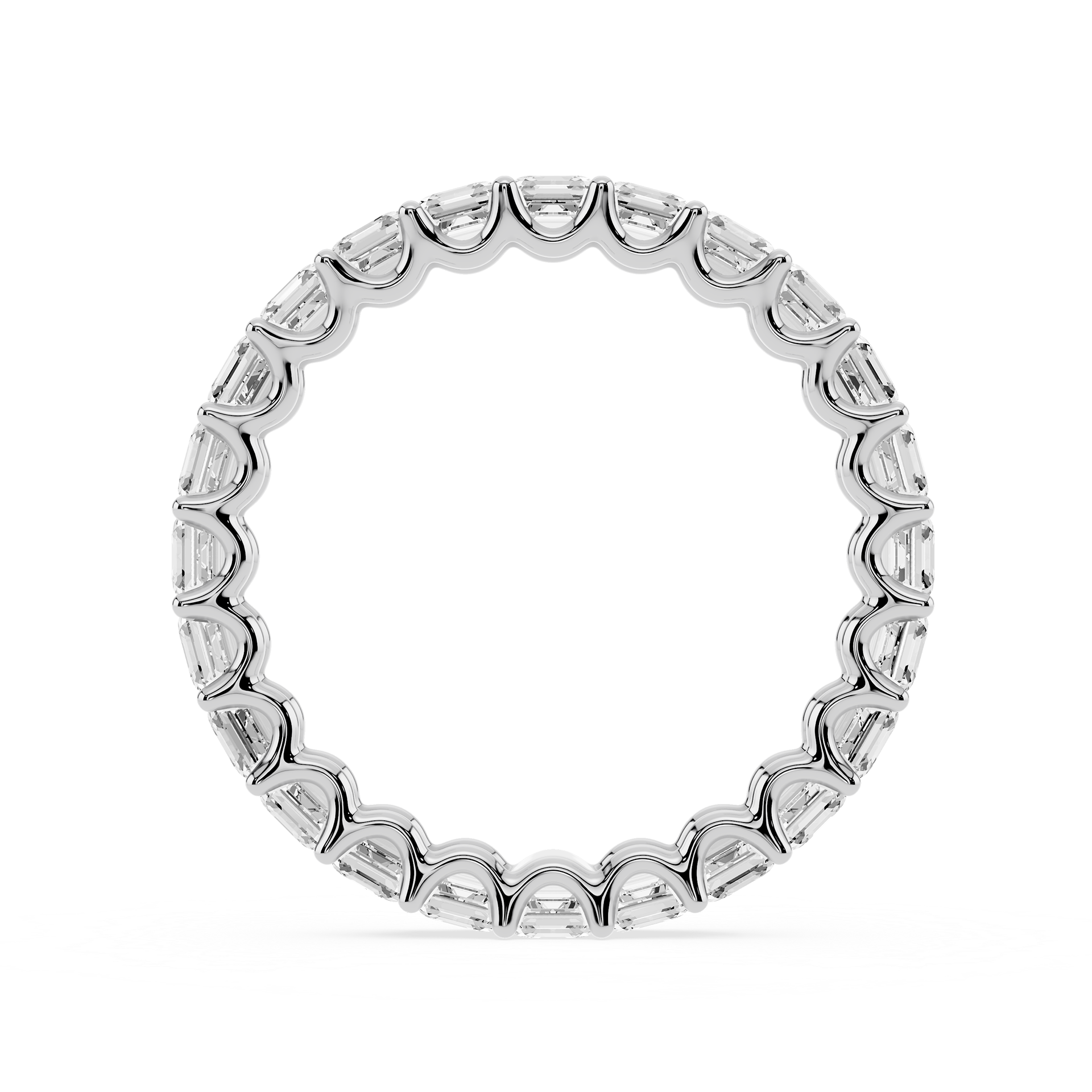 Lovea Romy Eternity Ring Asscherschliff – Weißgold