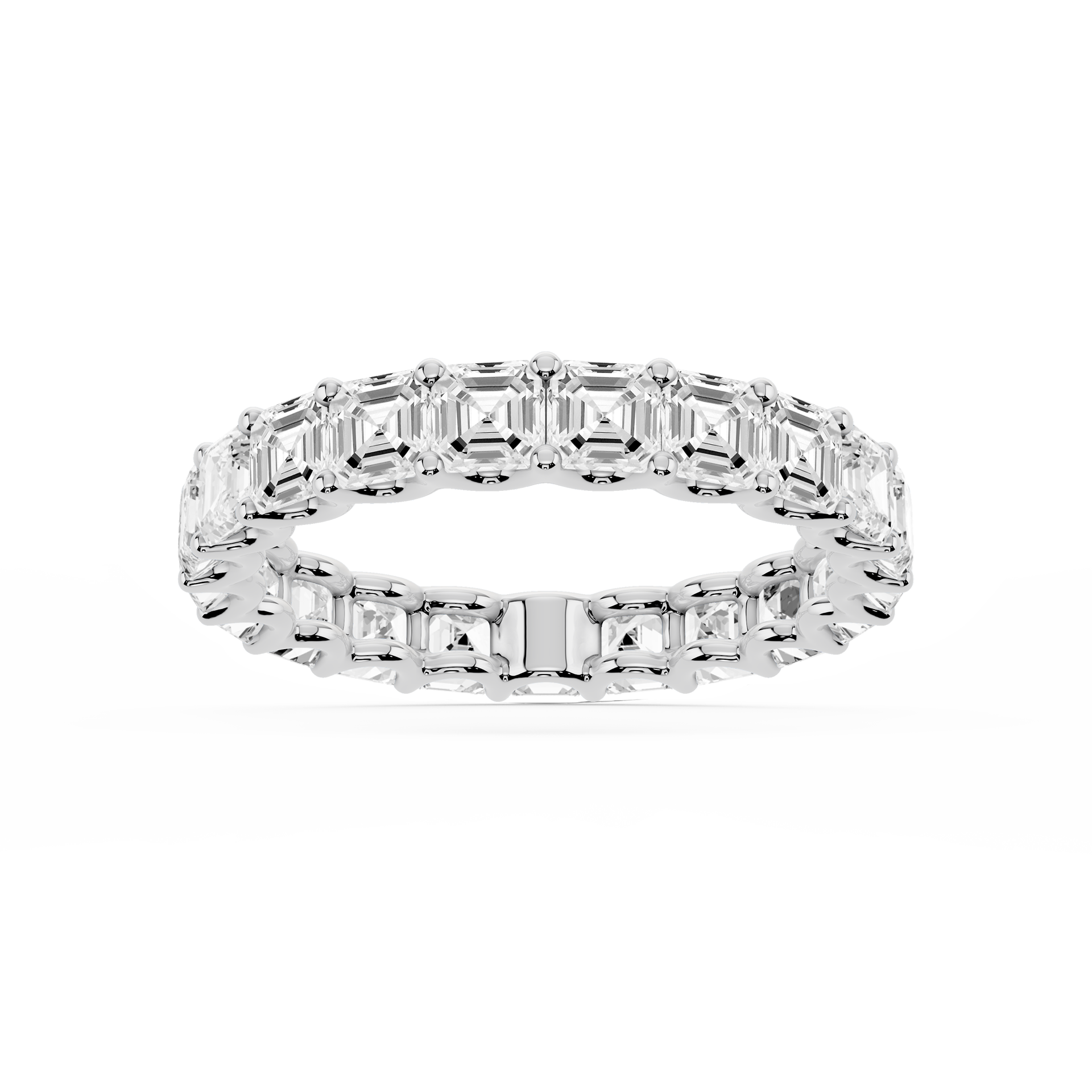 Lovea Romy Eternity Ring Asscherschliff – Weißgold