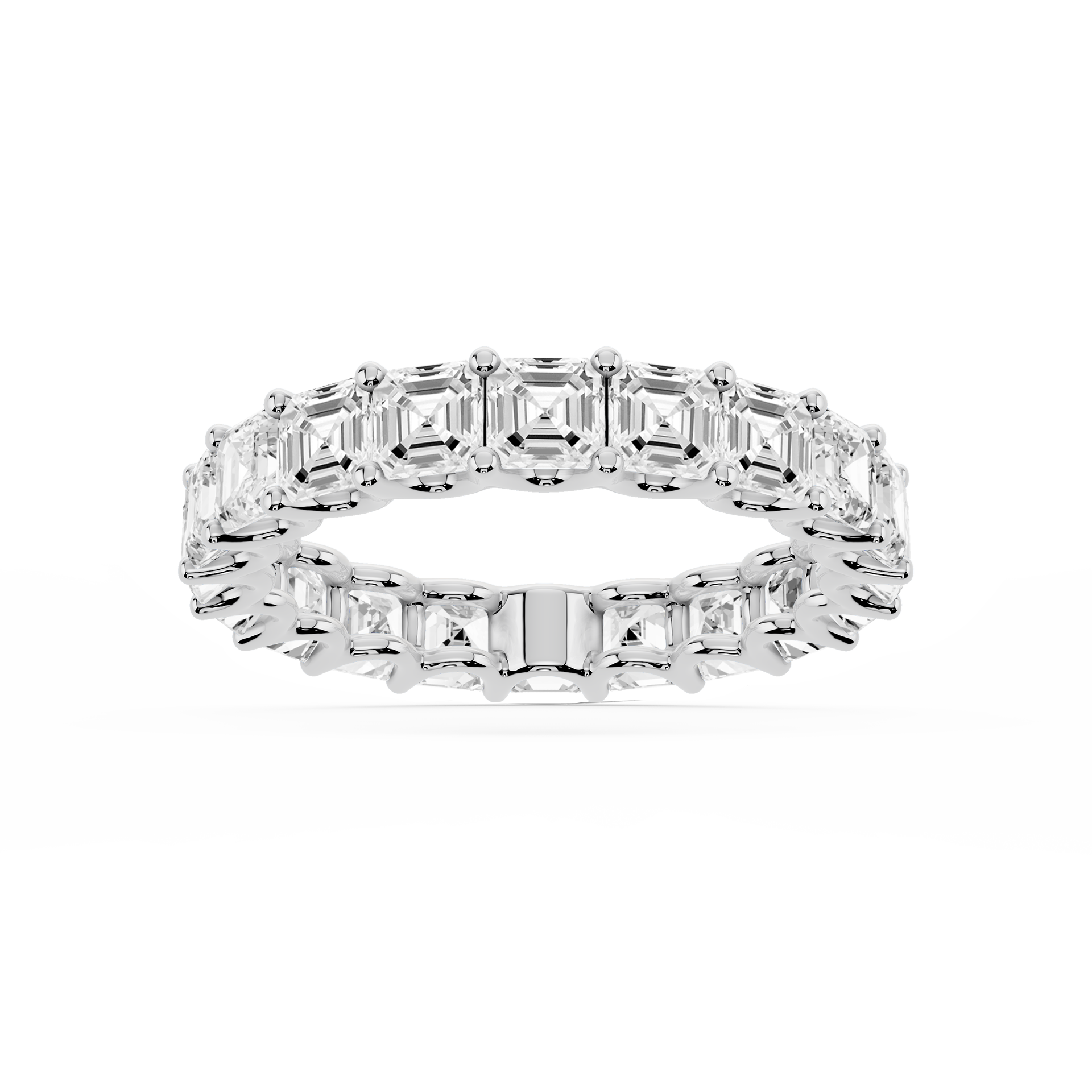 Lovea Romy Eternity Ring Asscherschliff – Weißgold