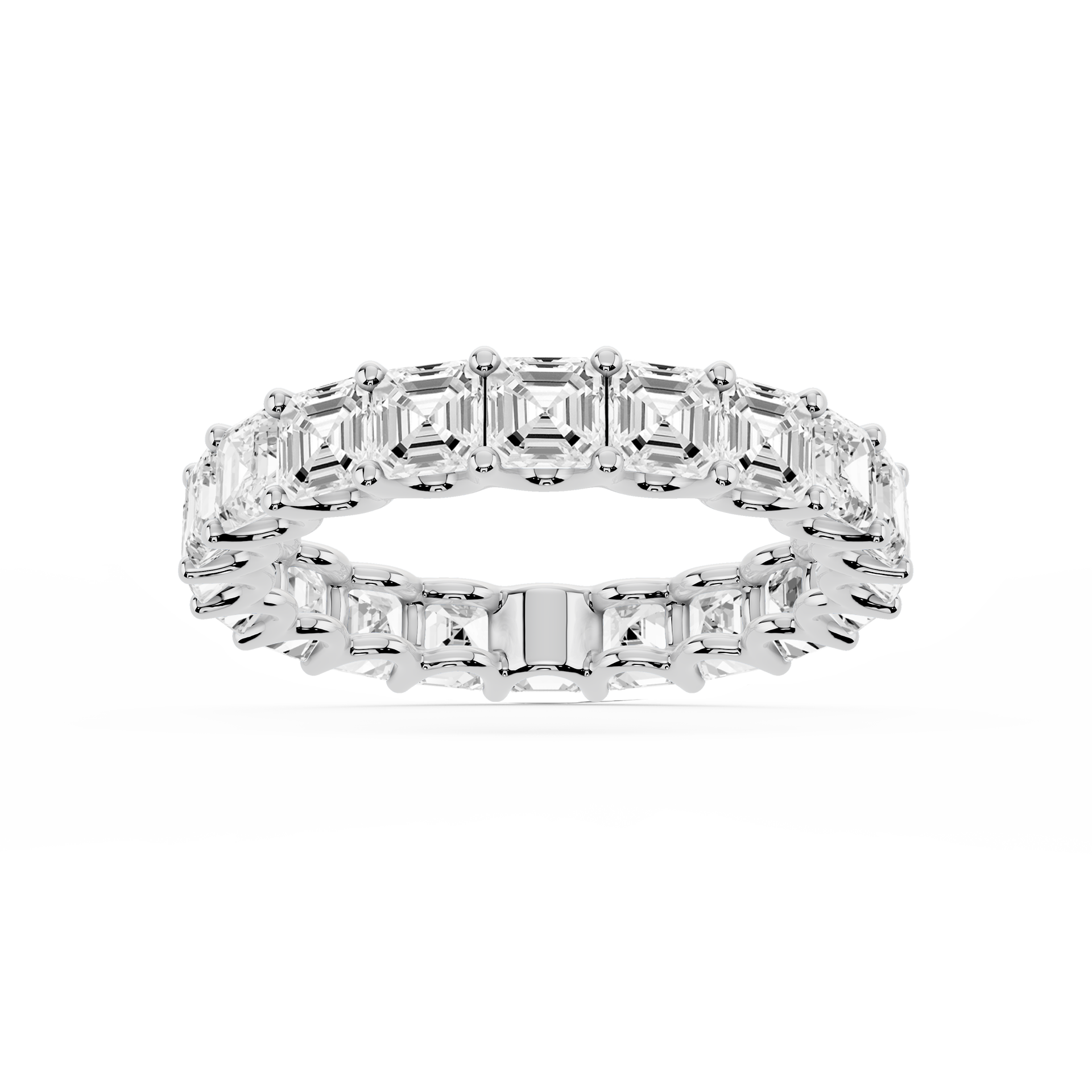 Lovea Romy Eternity Ring Asscherschliff – Weißgold