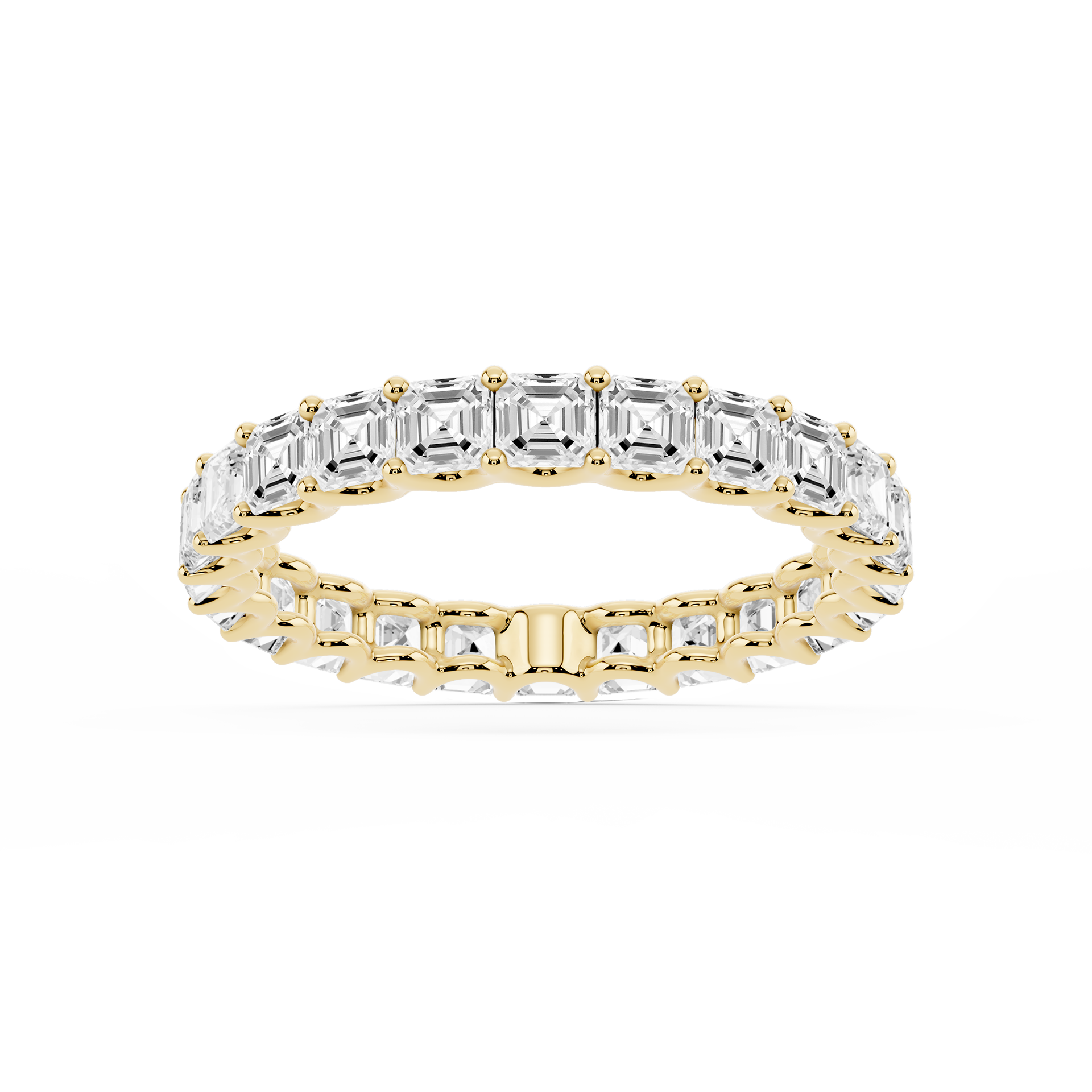 Lovea Romy Eternity Ring Asscherschliff – Gelbgold