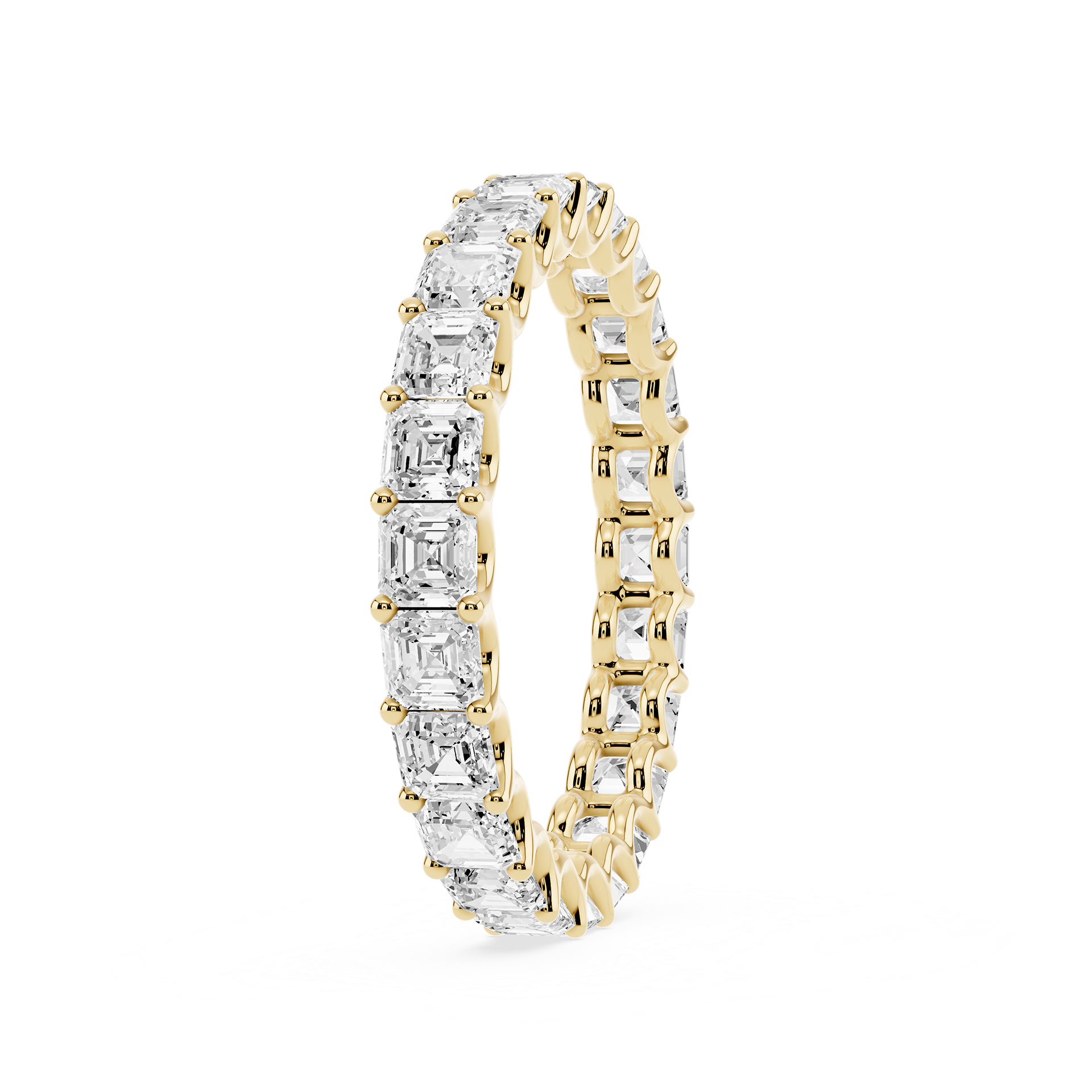 Lovea Romy Eternity Ring Asscherschliff – Gelbgold