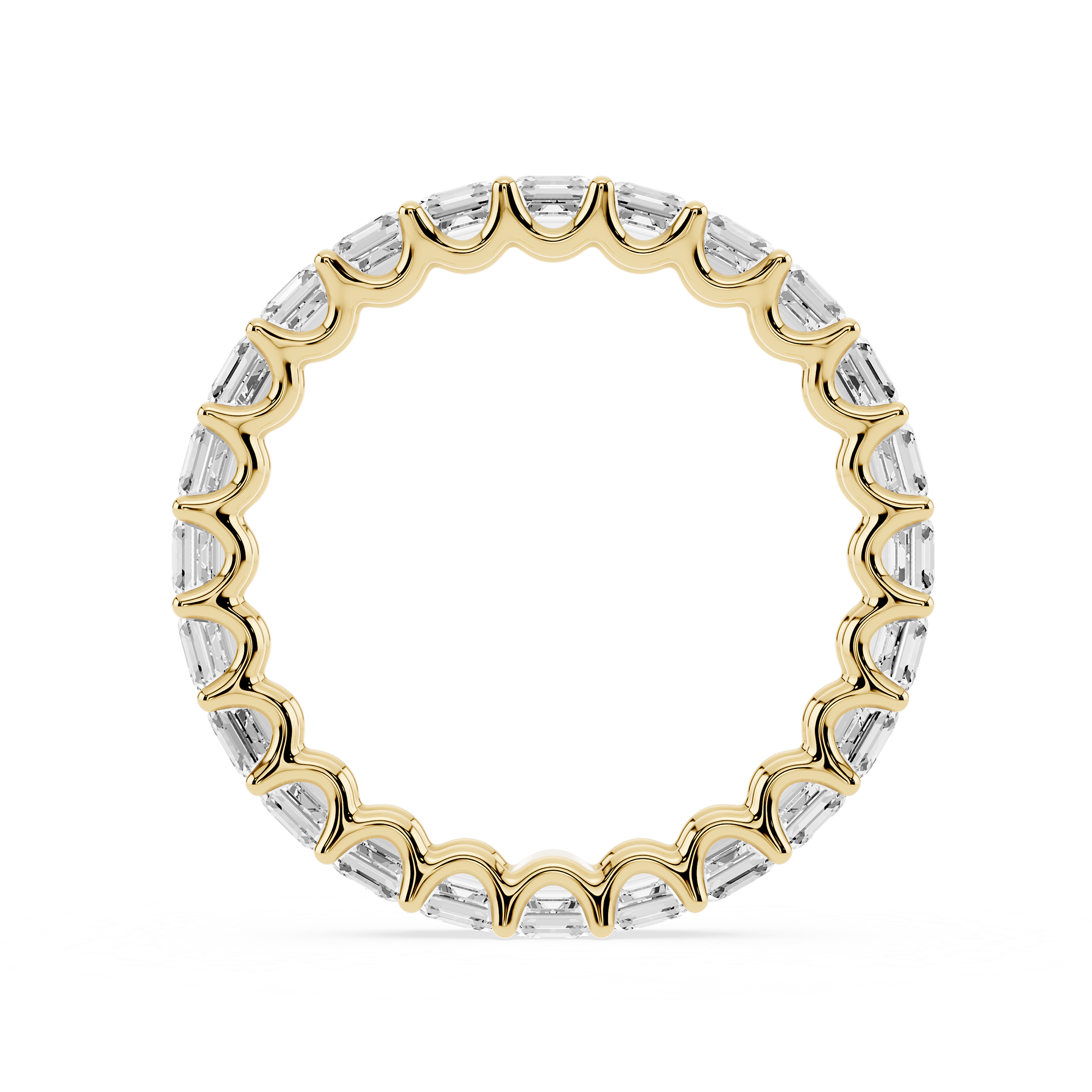 Lovea Romy Eternity Ring Asscherschliff – Gelbgold