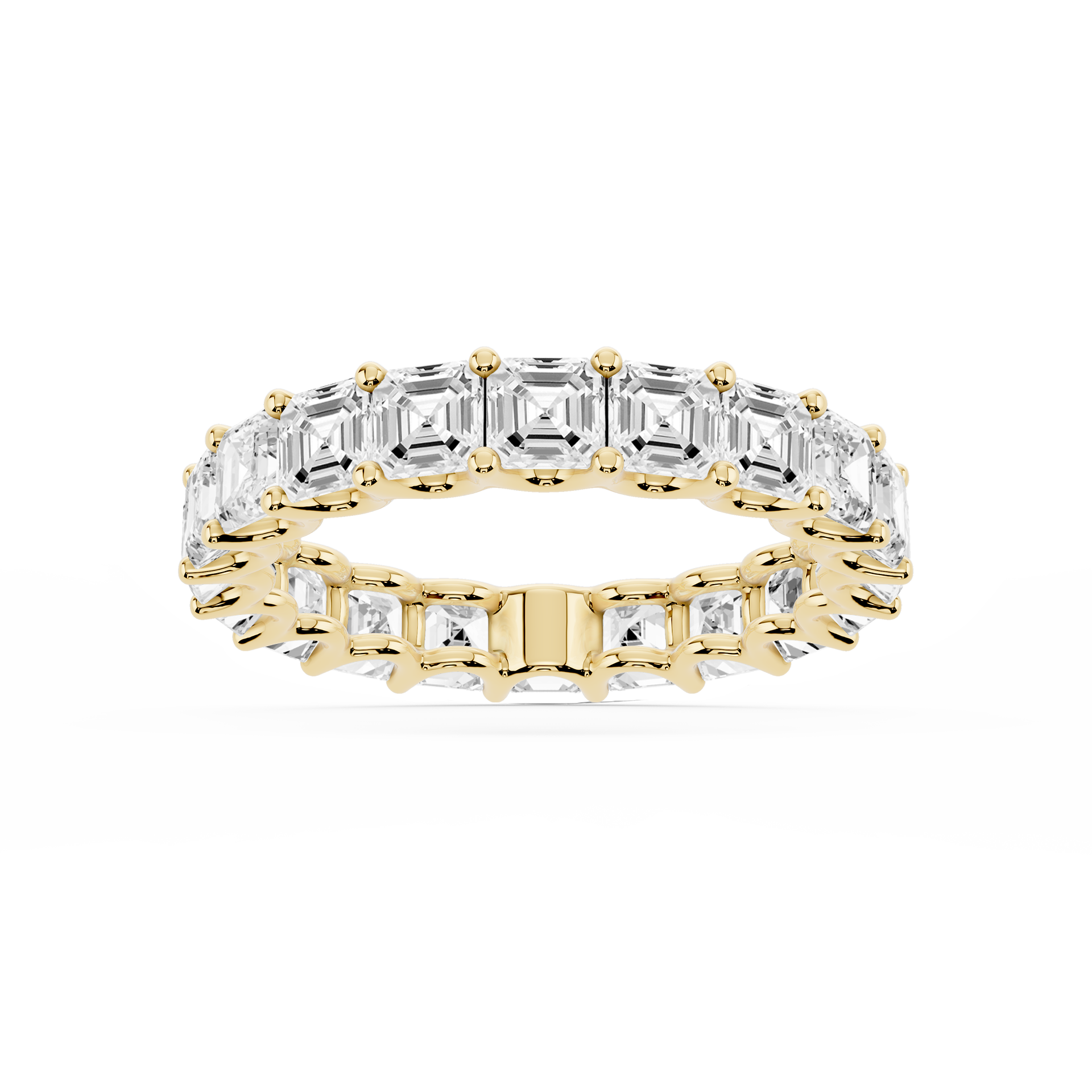 Lovea Romy Eternity Ring Asscherschliff – Gelbgold
