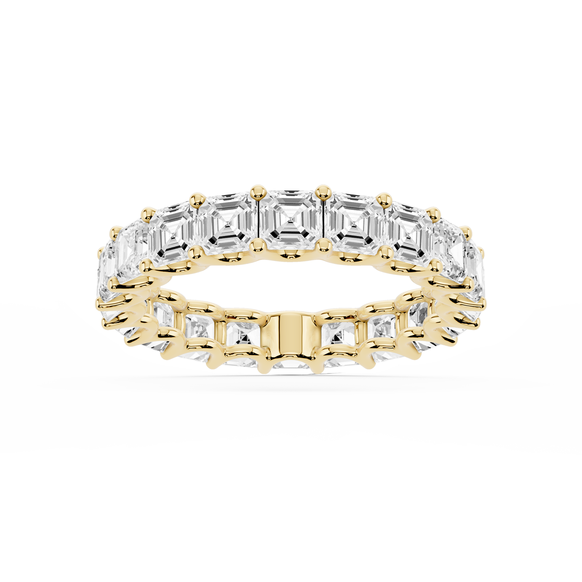 Lovea Romy Eternity Ring Asscherschliff – Gelbgold