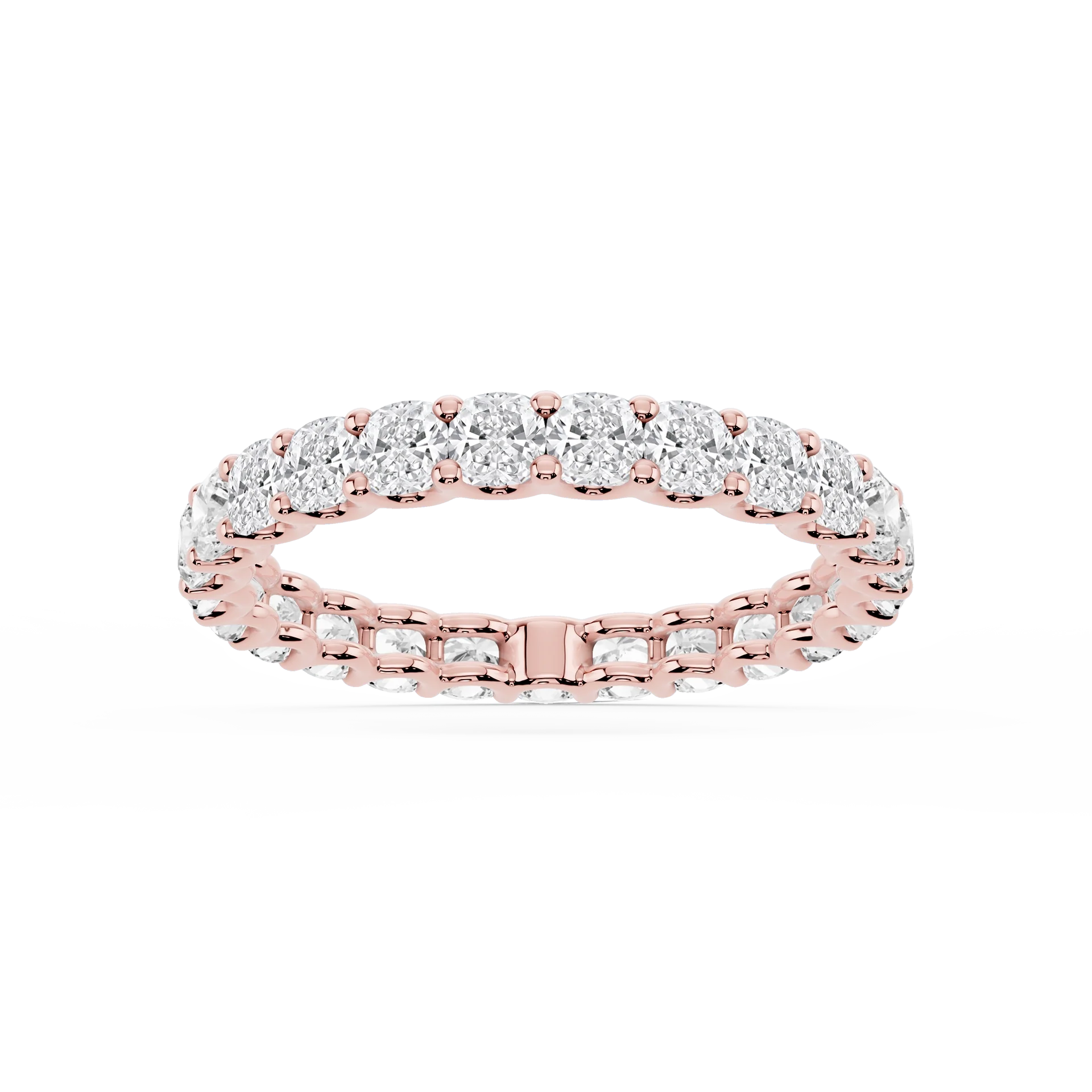 Lovea Romy Eternity Ring Kissenschliff – Roségold