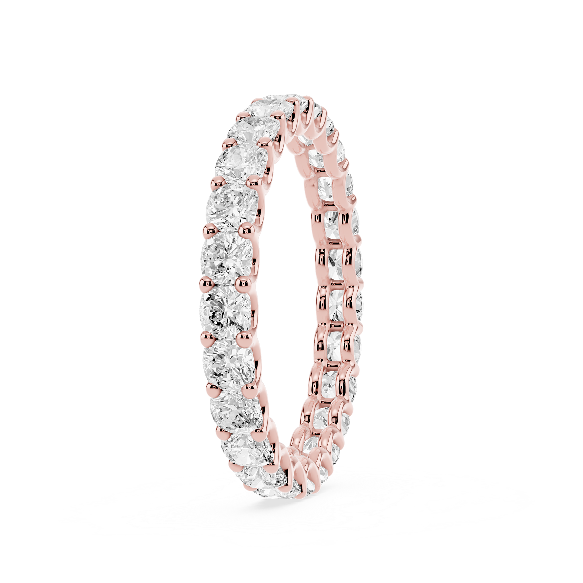Lovea Romy Eternity Ring Kissenschliff – Roségold
