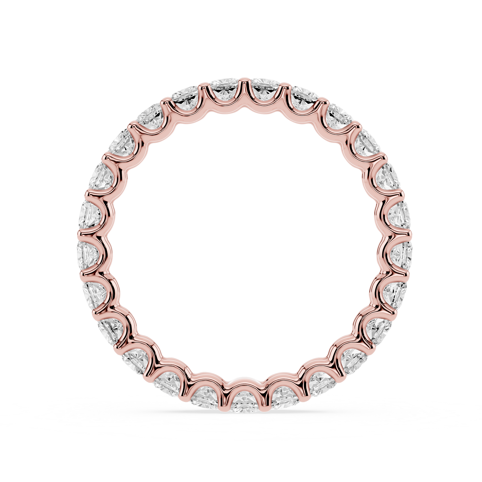 Lovea Romy Eternity Ring Kissenschliff – Roségold