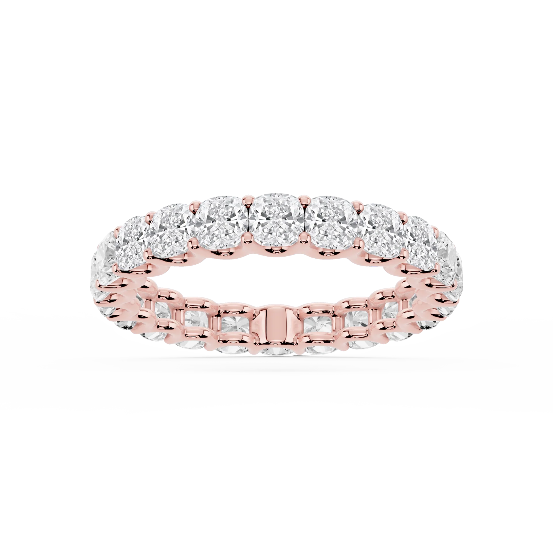 Lovea Romy Eternity Ring Kissenschliff – Roségold