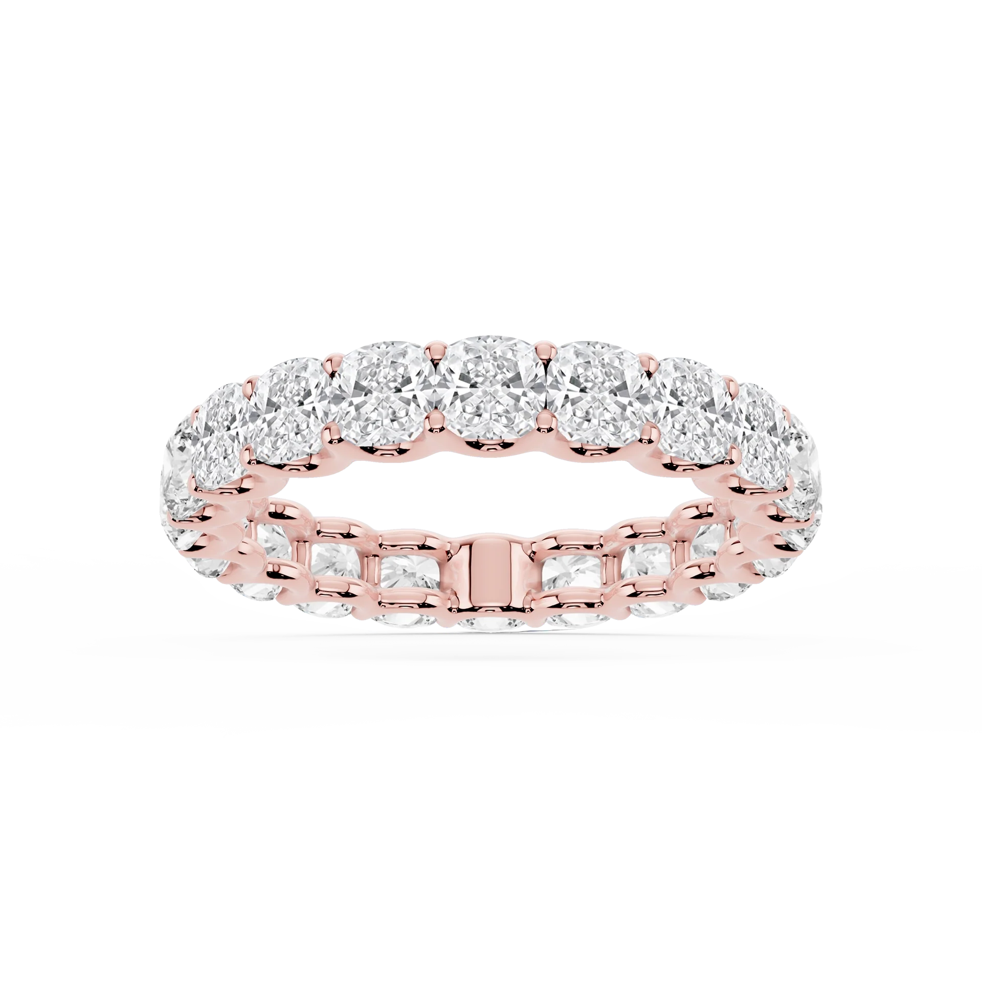 Lovea Romy Eternity Ring Kissenschliff – Roségold