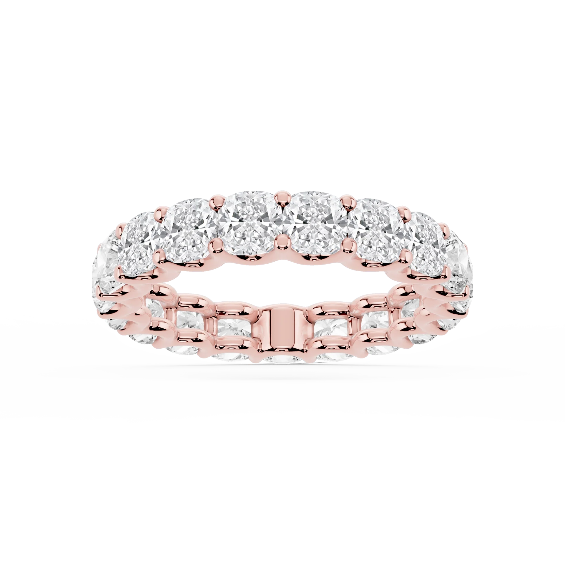 Lovea Romy Eternity Ring Kissenschliff – Roségold