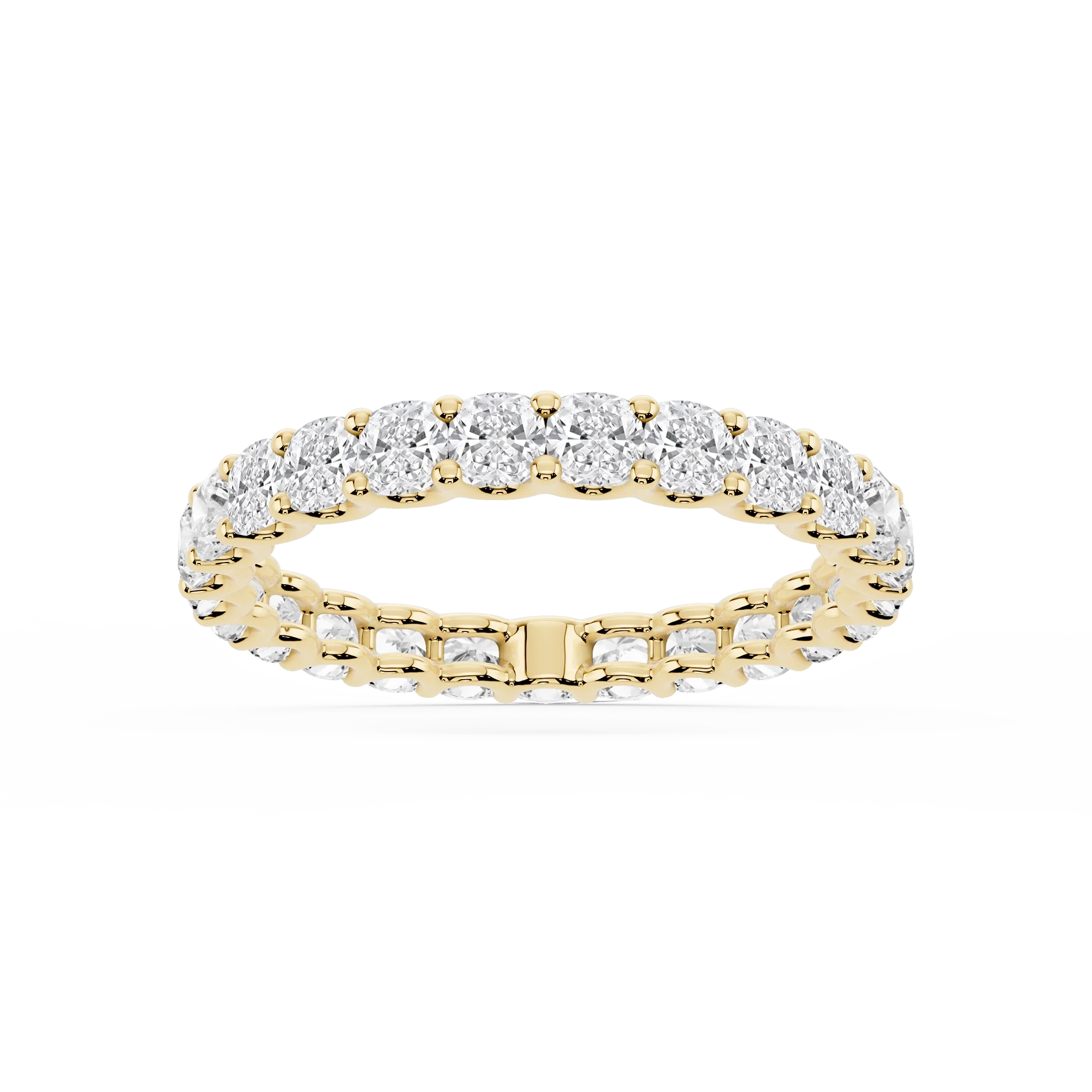 Lovea Romy Eternity Ring Kissenschliff – Gelbgold