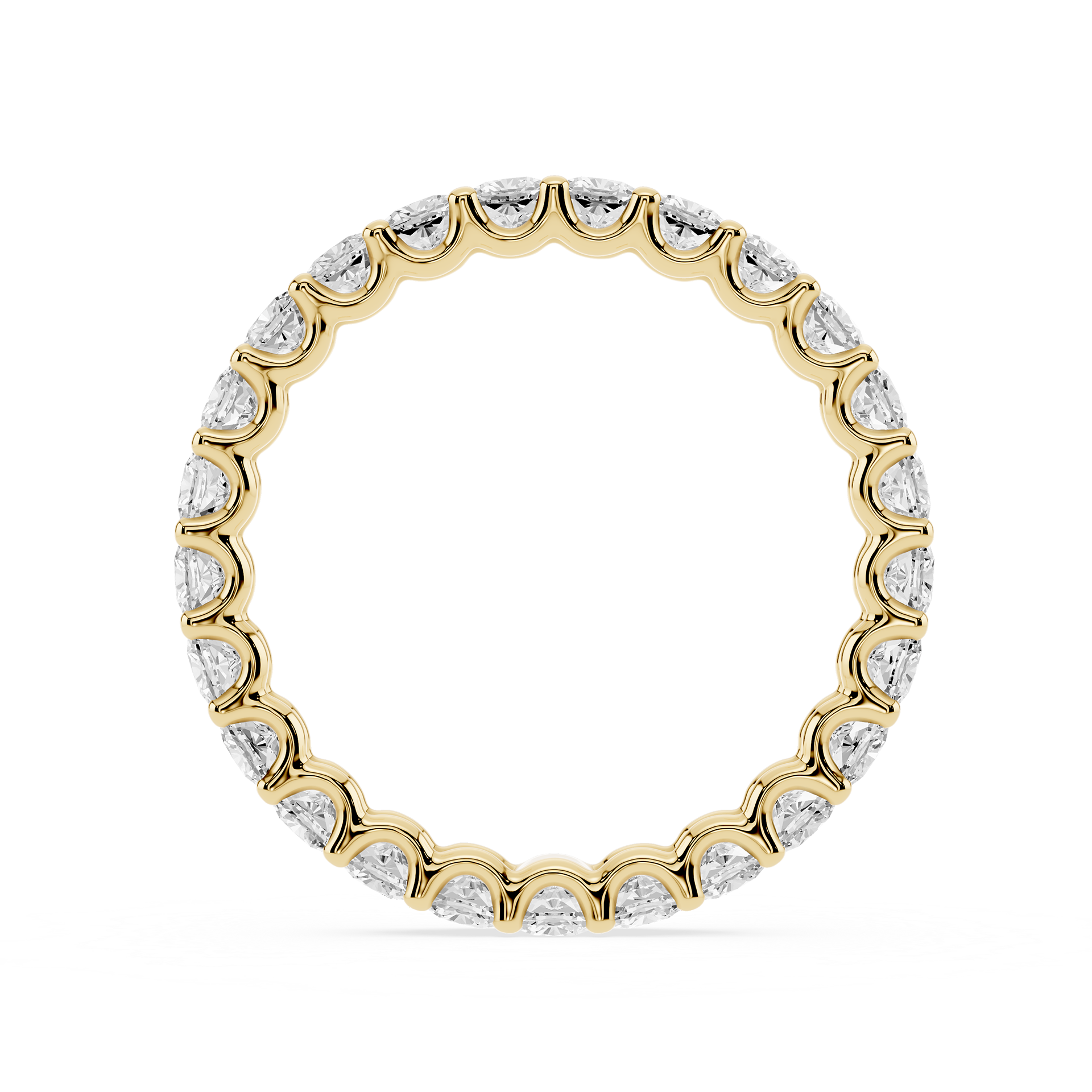 Lovea Romy Eternity Ring Kissenschliff – Gelbgold