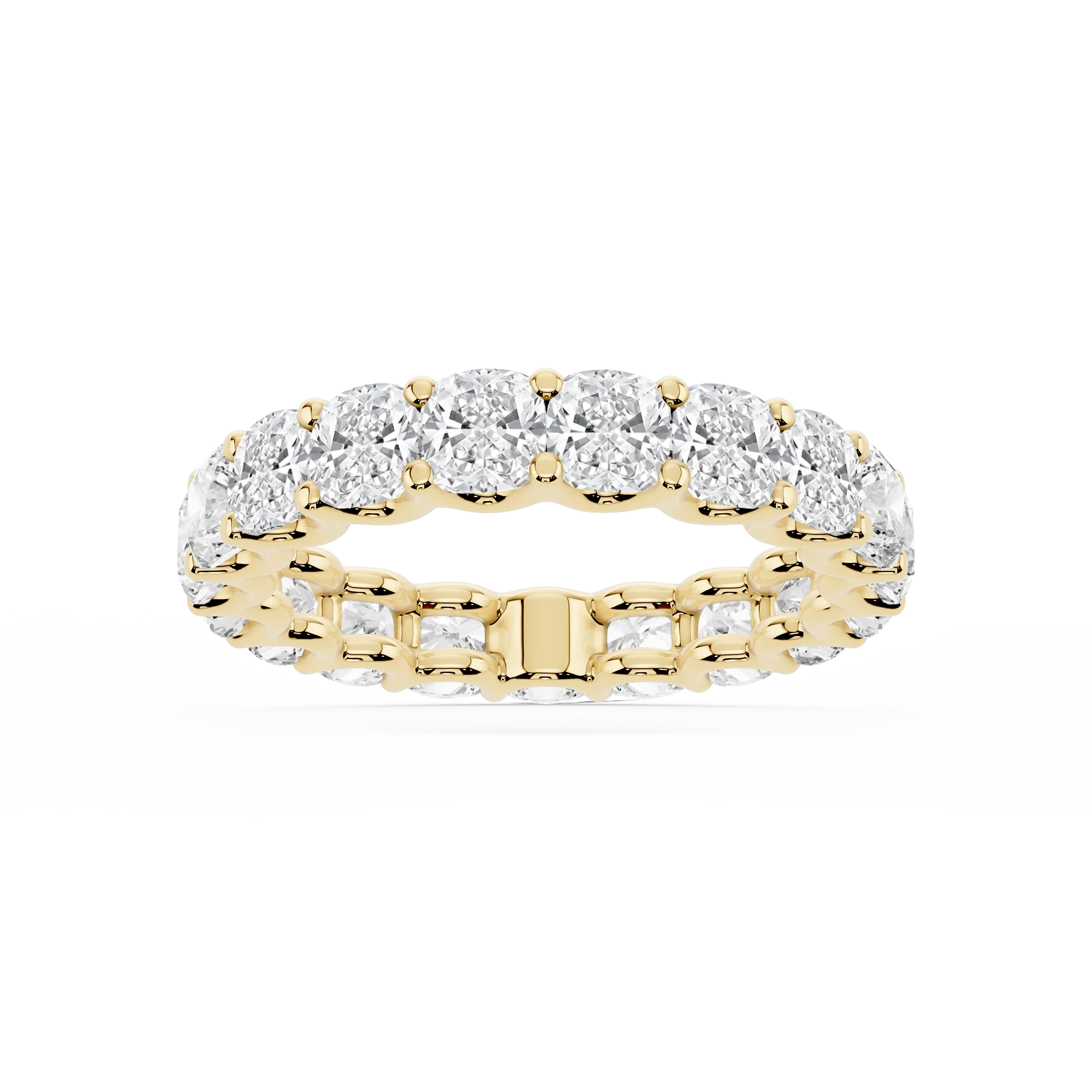 Lovea Romy Eternity Ring Kissenschliff – Gelbgold