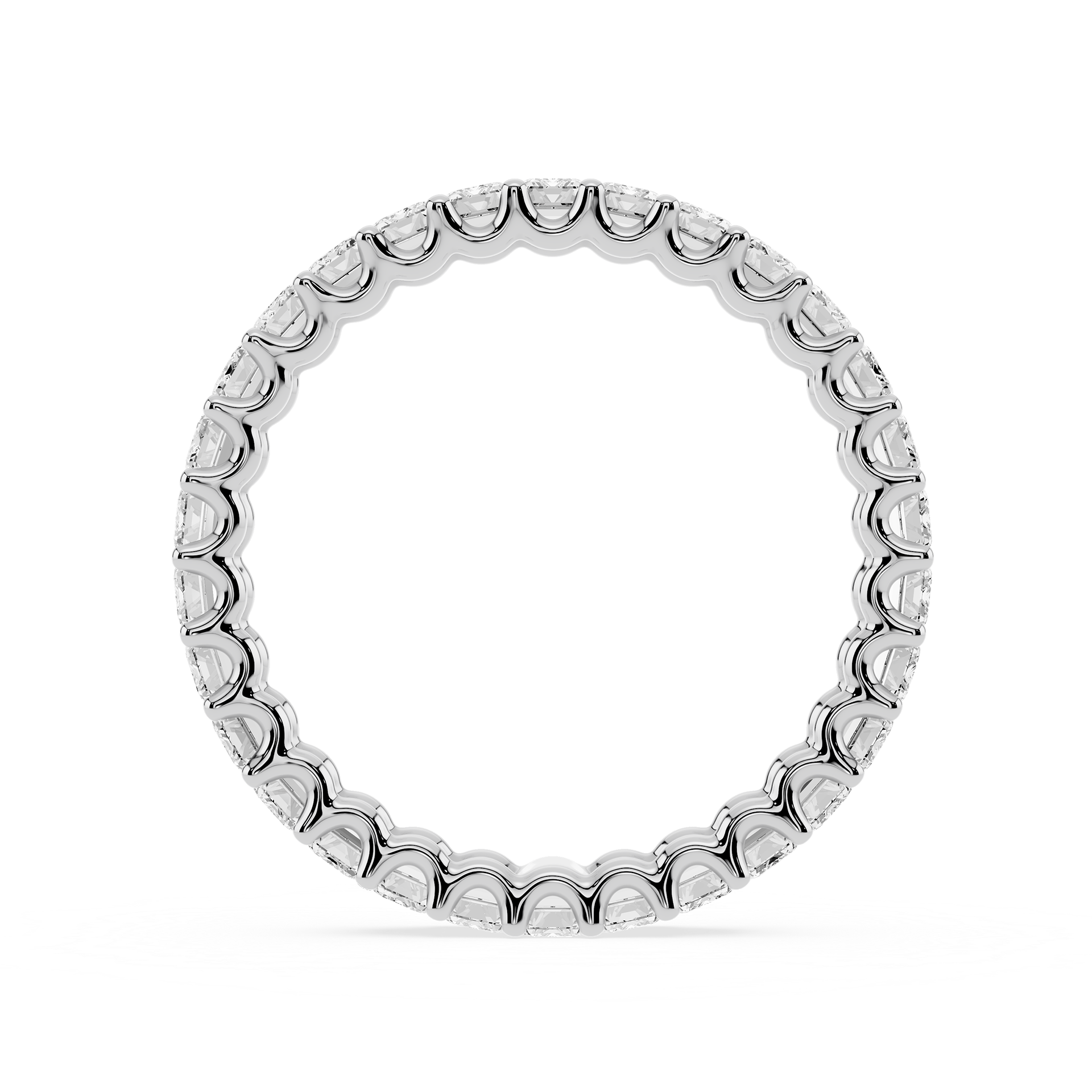 Lovea Romy Eternity Ring Smaragdschliff – Weißgold