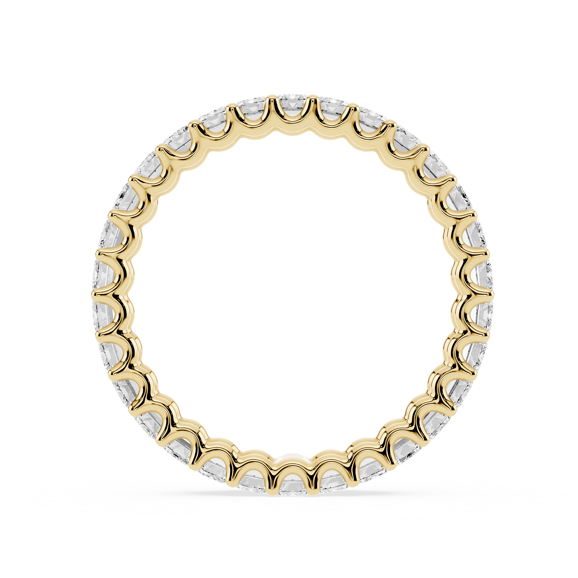 Lovea Romy Eternity Ring Smaragdschliff – Gelbgold