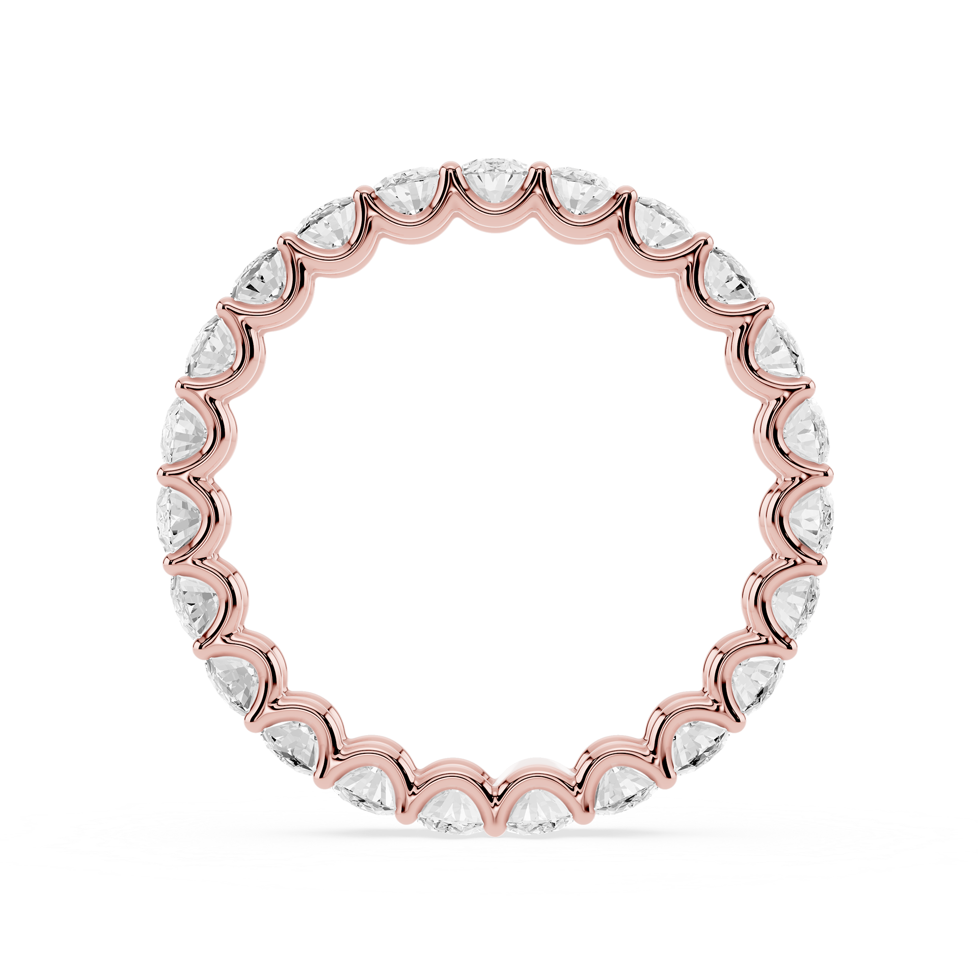 Lovea Romy Eternity Ring Ovalschliff – Roségold