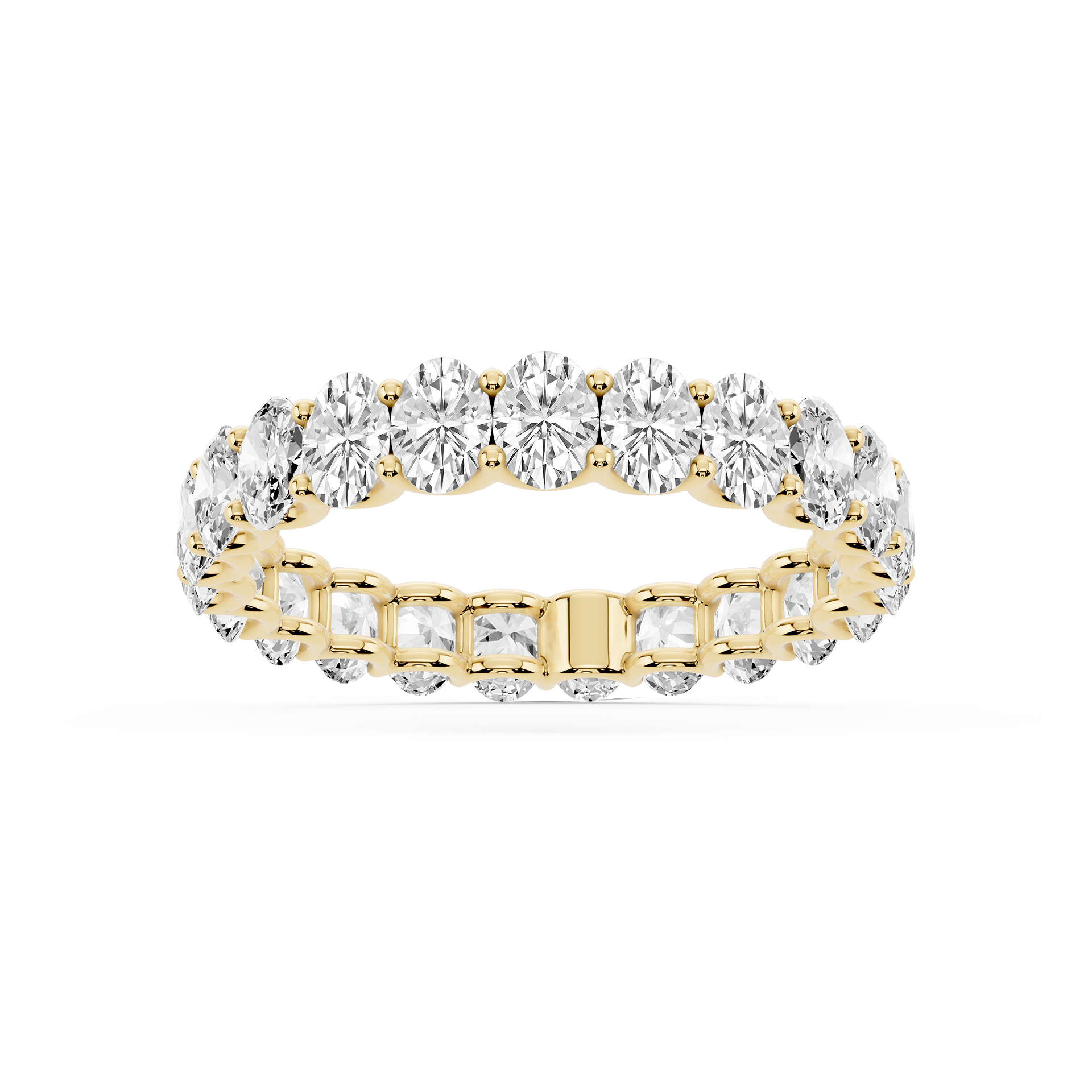 Lovea Romy Eternity Ring Ovalschliff – Gelbgold