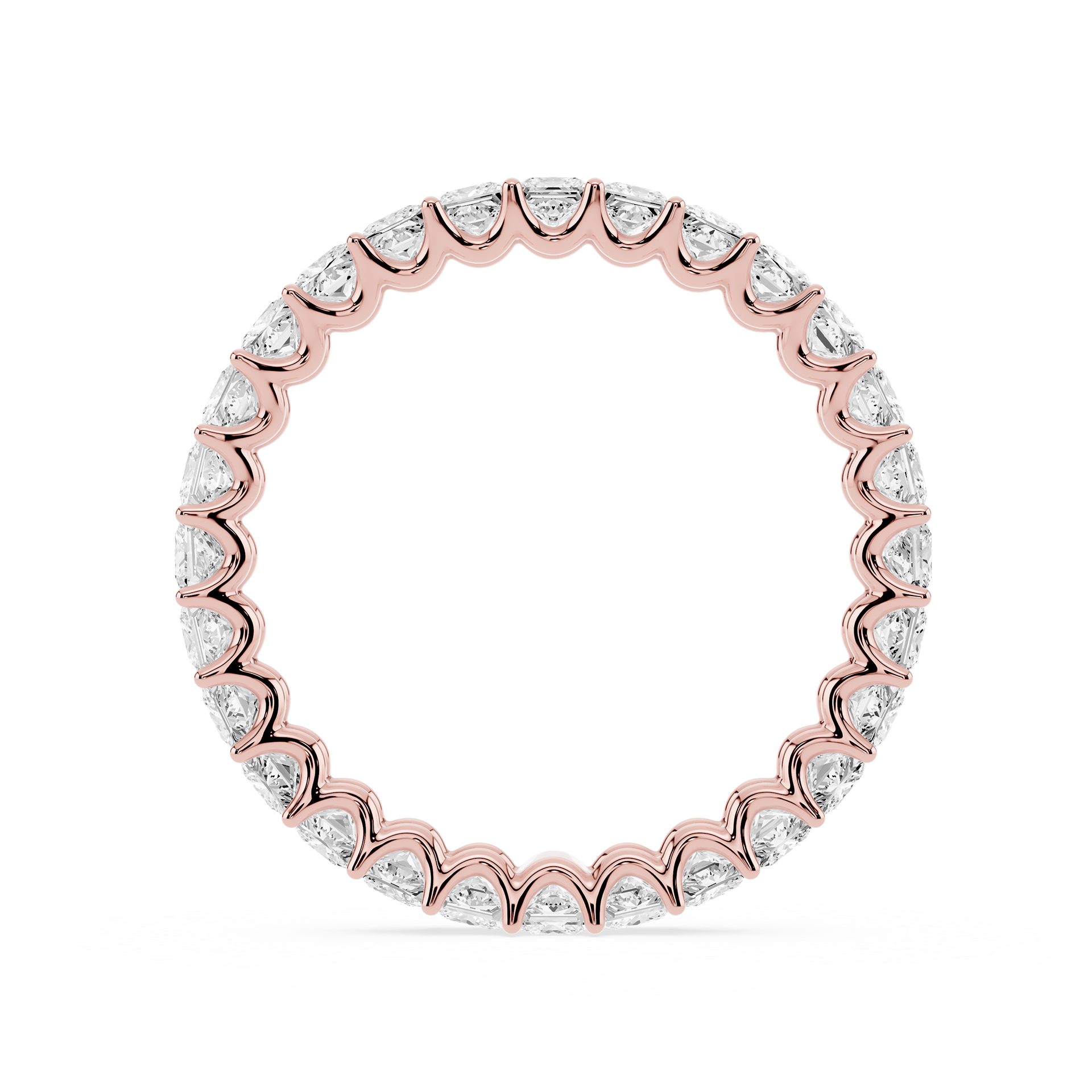 Lovea Romy Eternity Ring Prinzessschliff – Roségold